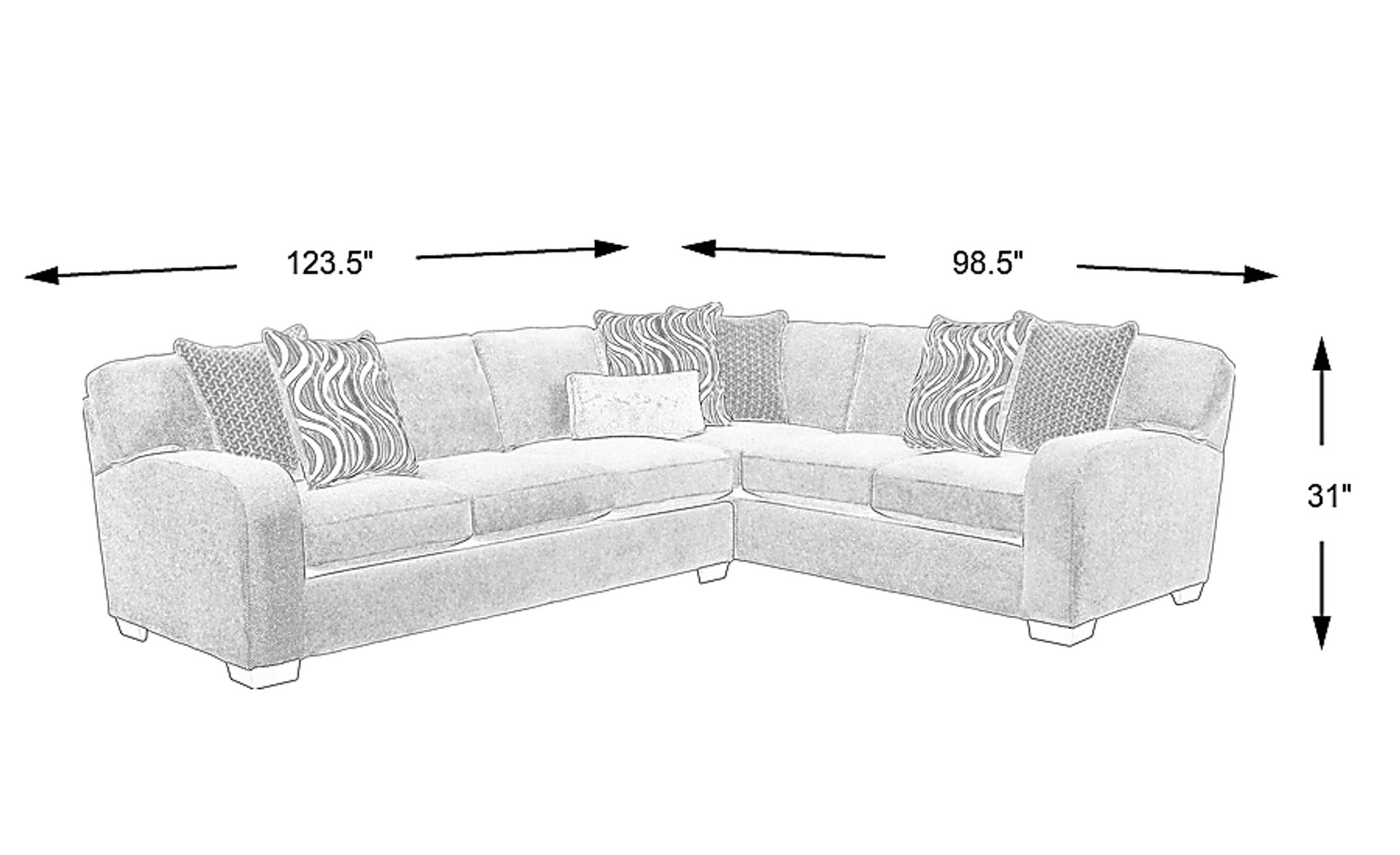 Dimension Image. Please refer to the Dimension Tab on this page for dimension details.