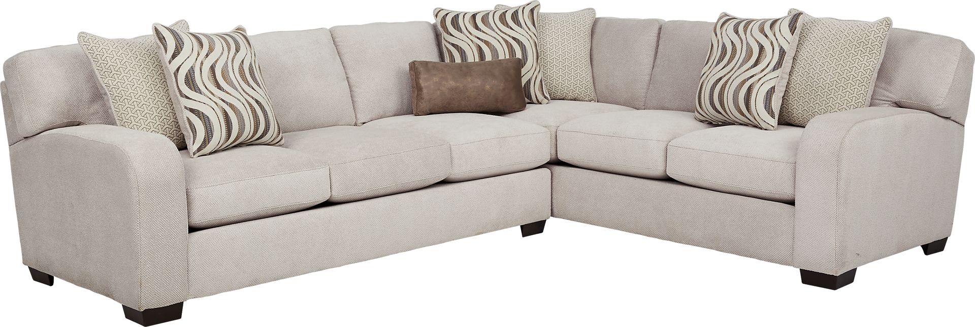Nob Hill Beige 5 Pc Sectional Living Room - Image 2