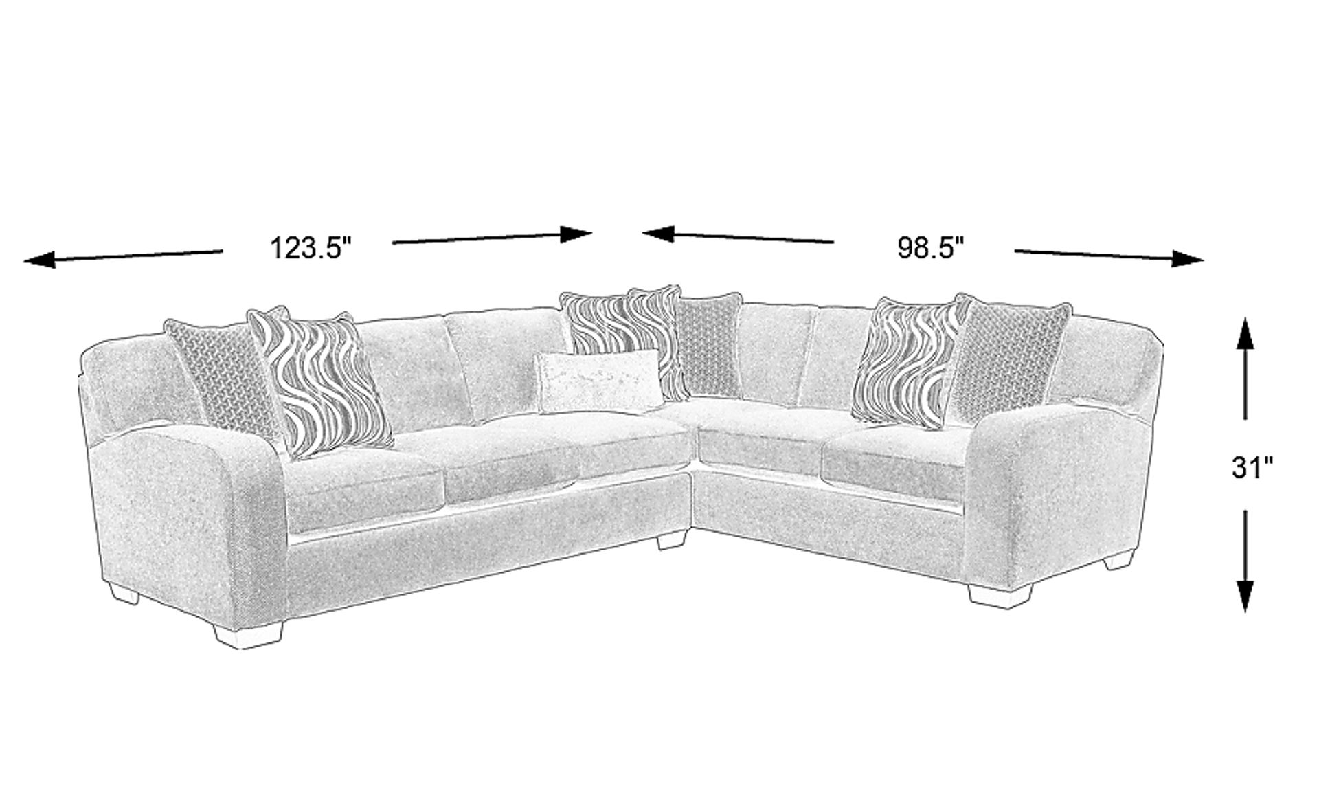 Dimension Image. Please refer to the Dimension Tab on this page for dimension details.