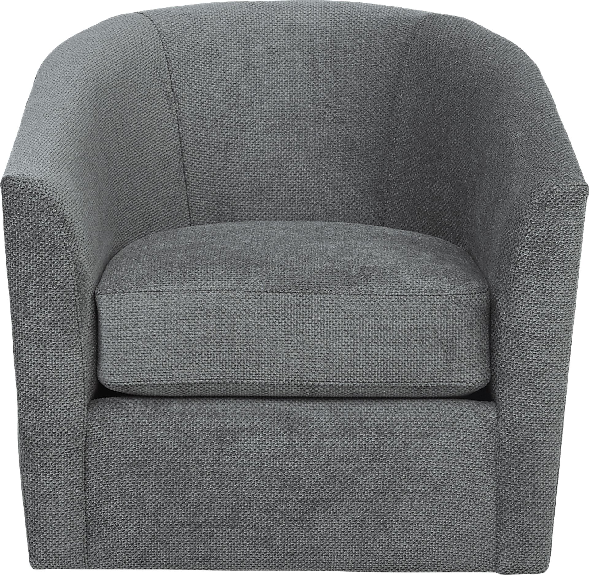 Nob Hill Gray Swivel Chair - Image 2