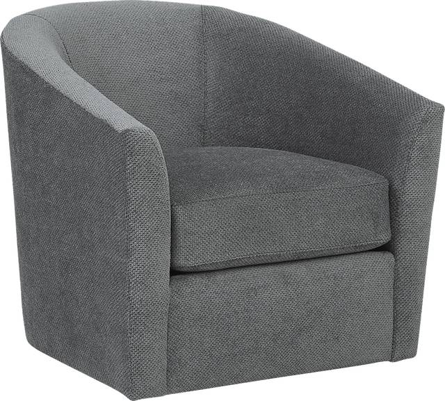 Nob Hill Gray Swivel Chair - Thumbnail - Image 1