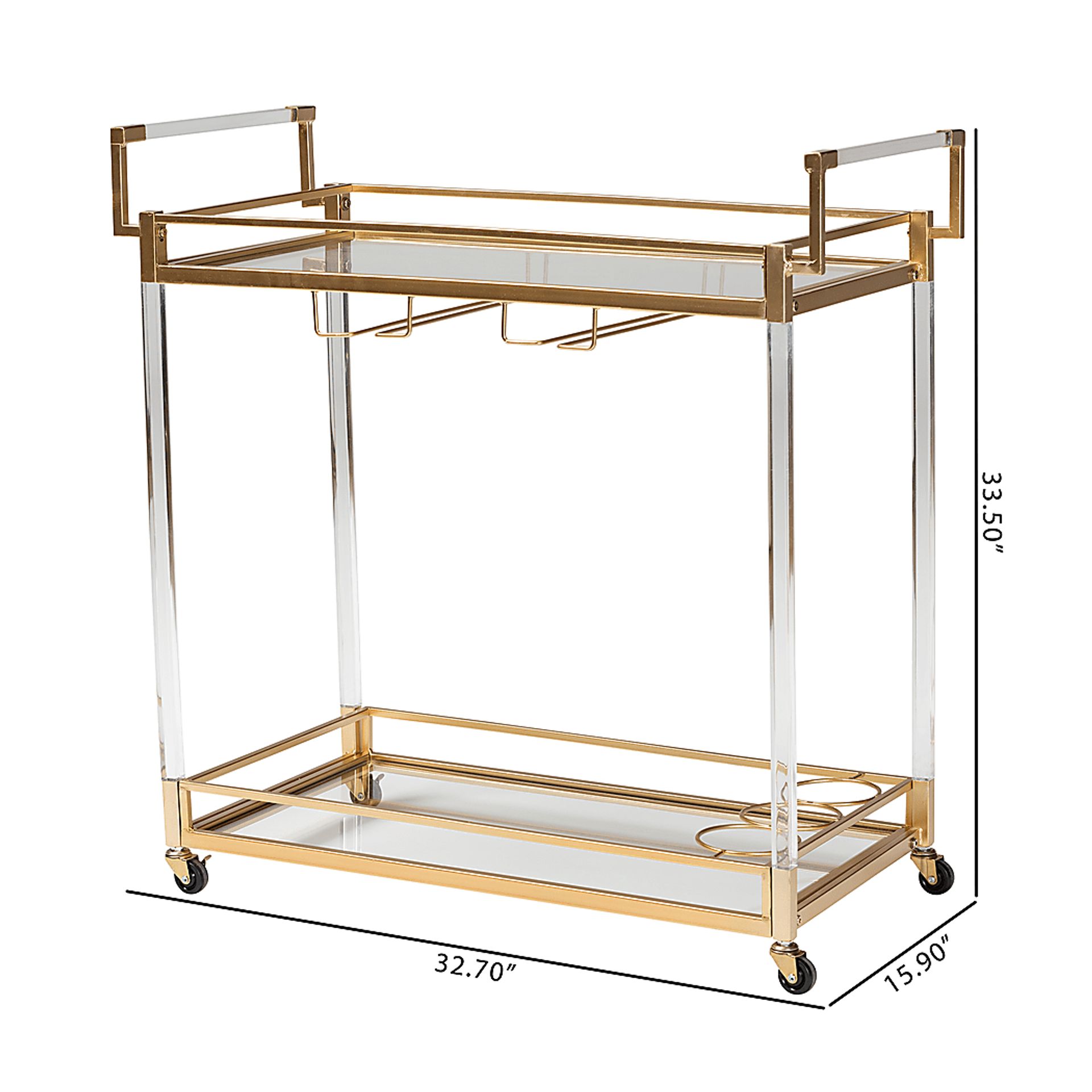 Nochaway Gold Bar Cart - Image 11