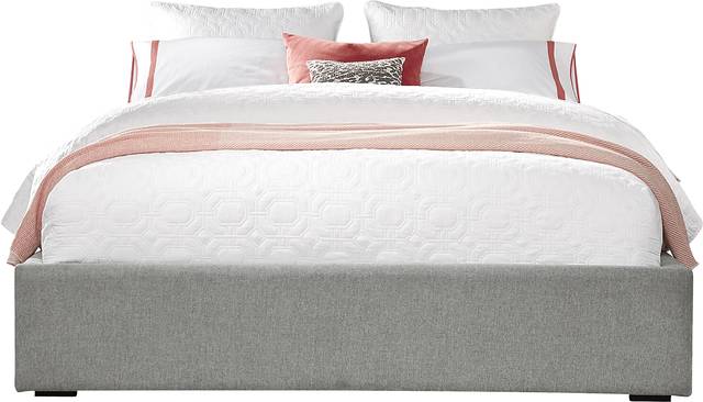Noelle Gray 5 Pc King Upholstered Wall Bed - Thumbnail - Image 2