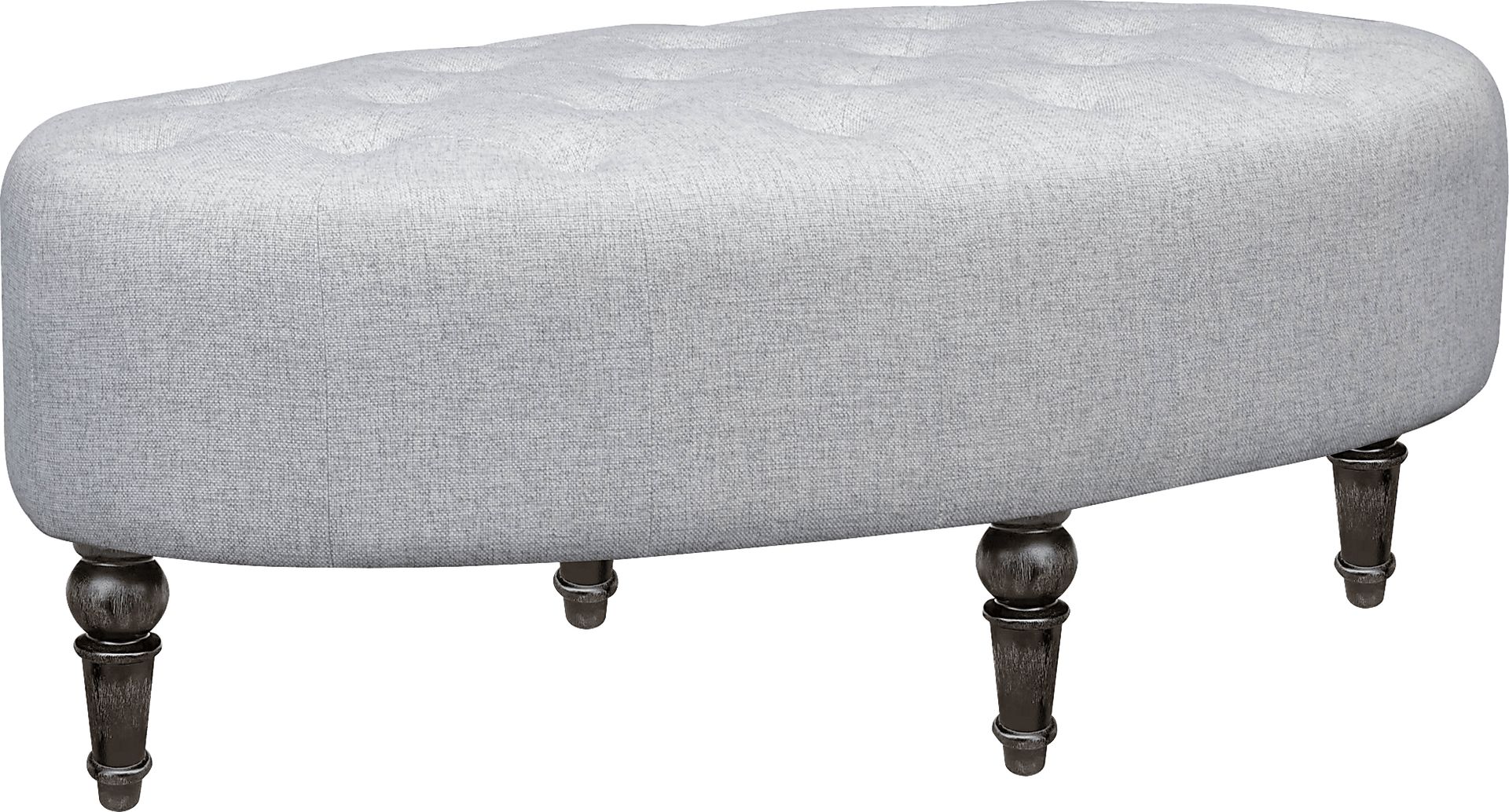 Noelle Gray Cocktail Ottoman - Image 1