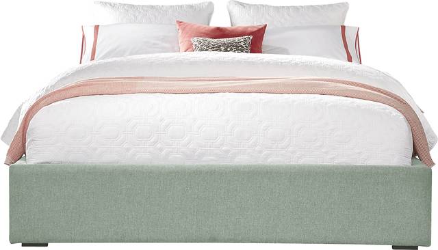 Noelle Mint 5 Pc Queen Upholstered Wall Bed - Thumbnail - Image 2