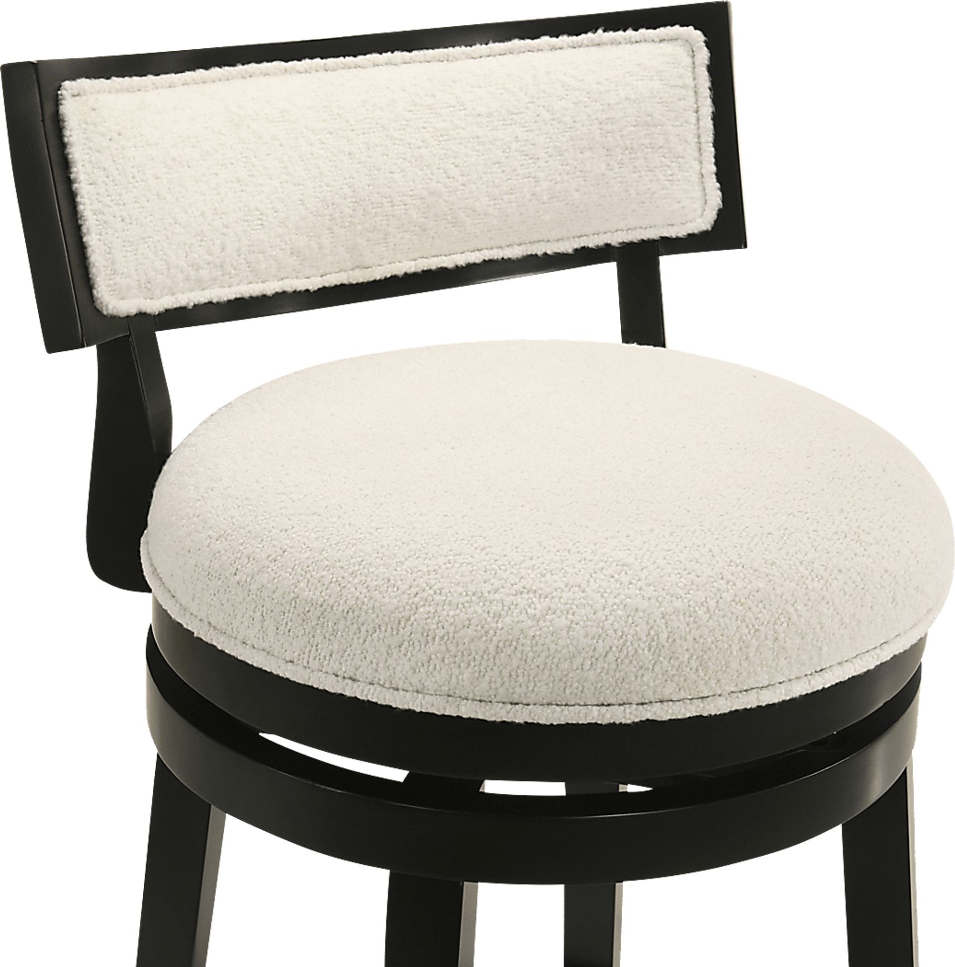 Ridgemark White Swivel Barstool - Image 5