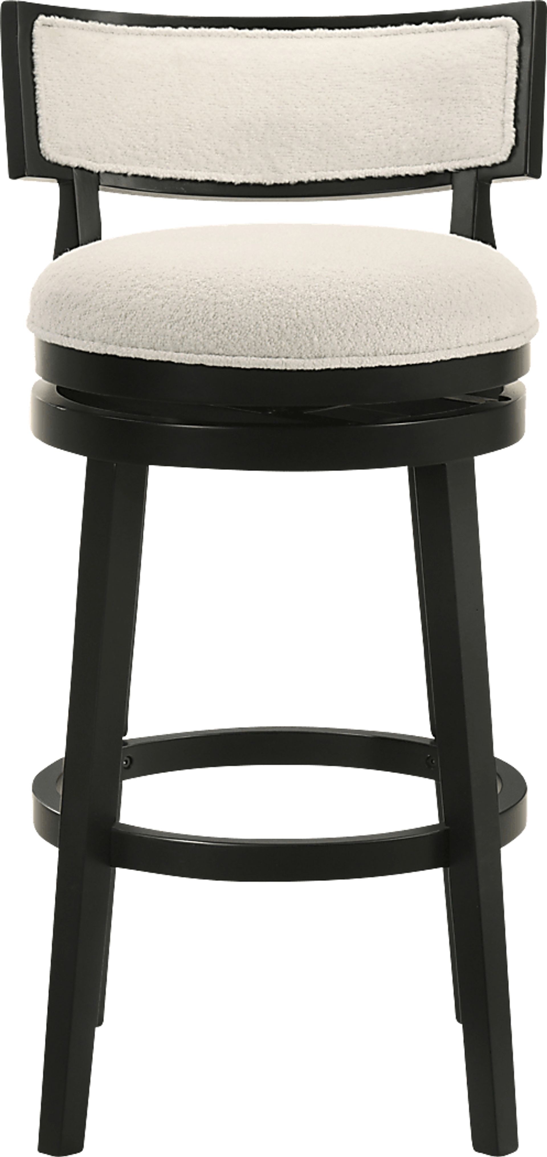 Ridgemark White Swivel Barstool - Image 6