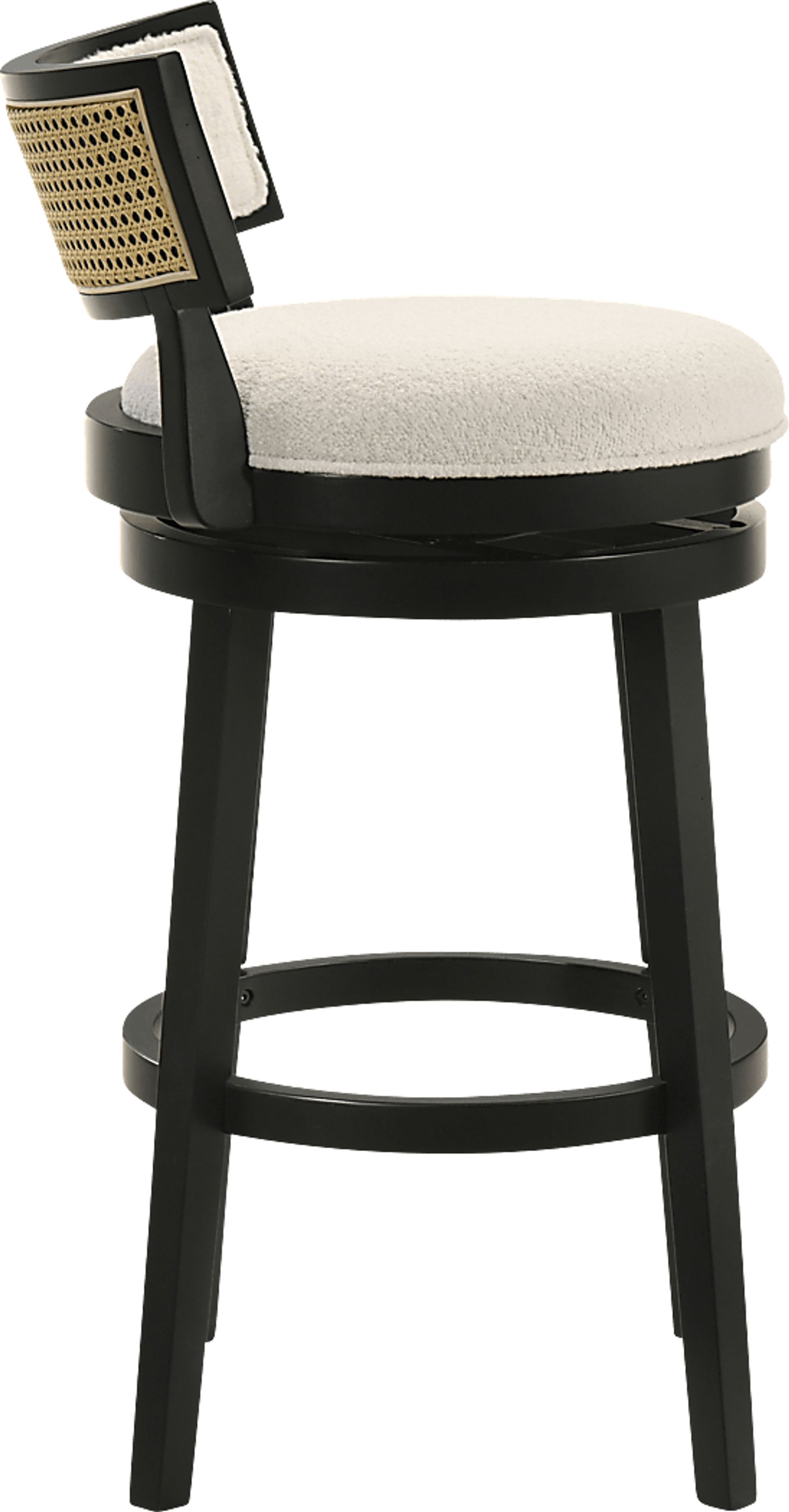 Ridgemark White Swivel Barstool - Image 10
