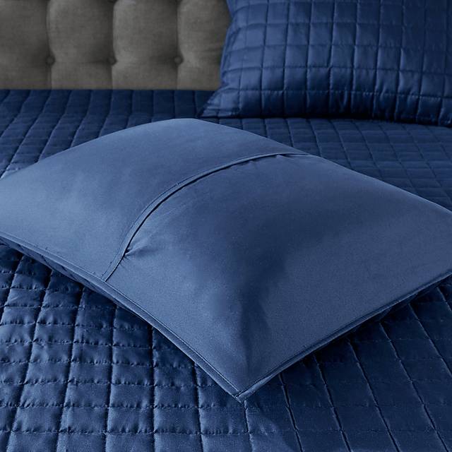 Noemy Navy 8 Pc Queen Coverlet Set - Thumbnail - Image 12