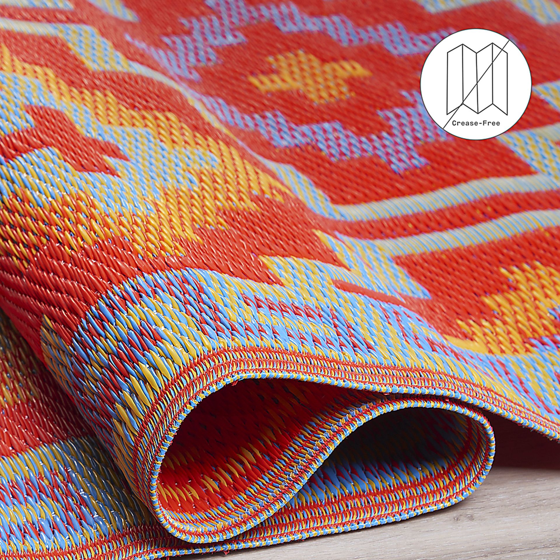 Nofezi Orange 6' x 9' Indoor/Outdoor Rug - Image 4