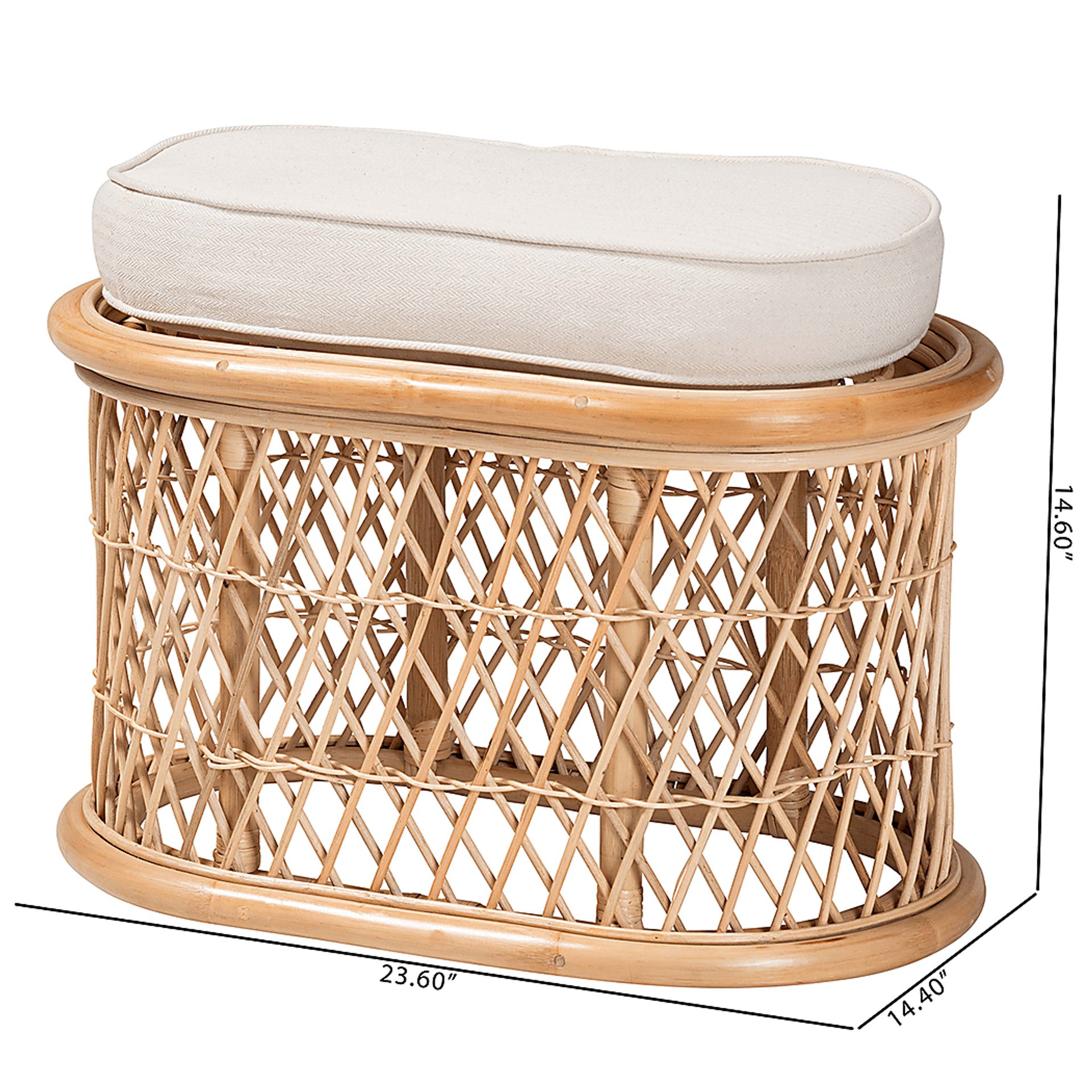 Nofftz Brown Ottoman - Image 9