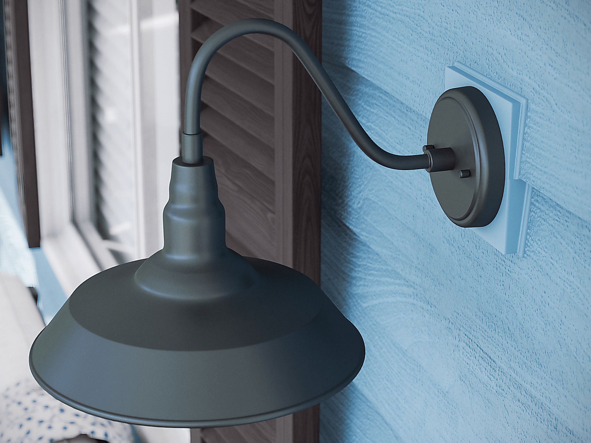 Nogales Black Outdoor Small Wall Sconce - Image 5