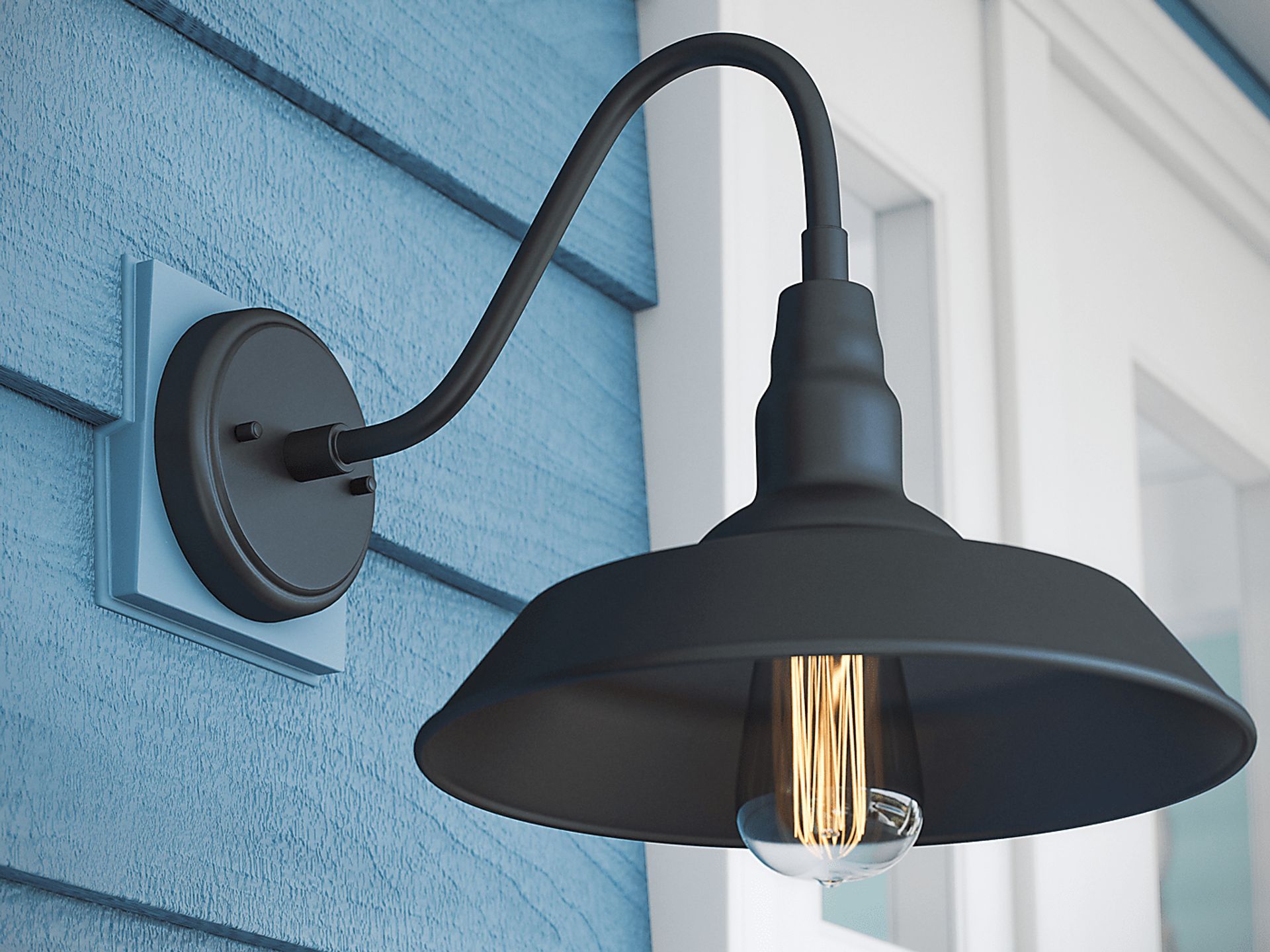 Nogales Black Outdoor Small Wall Sconce - Image 6