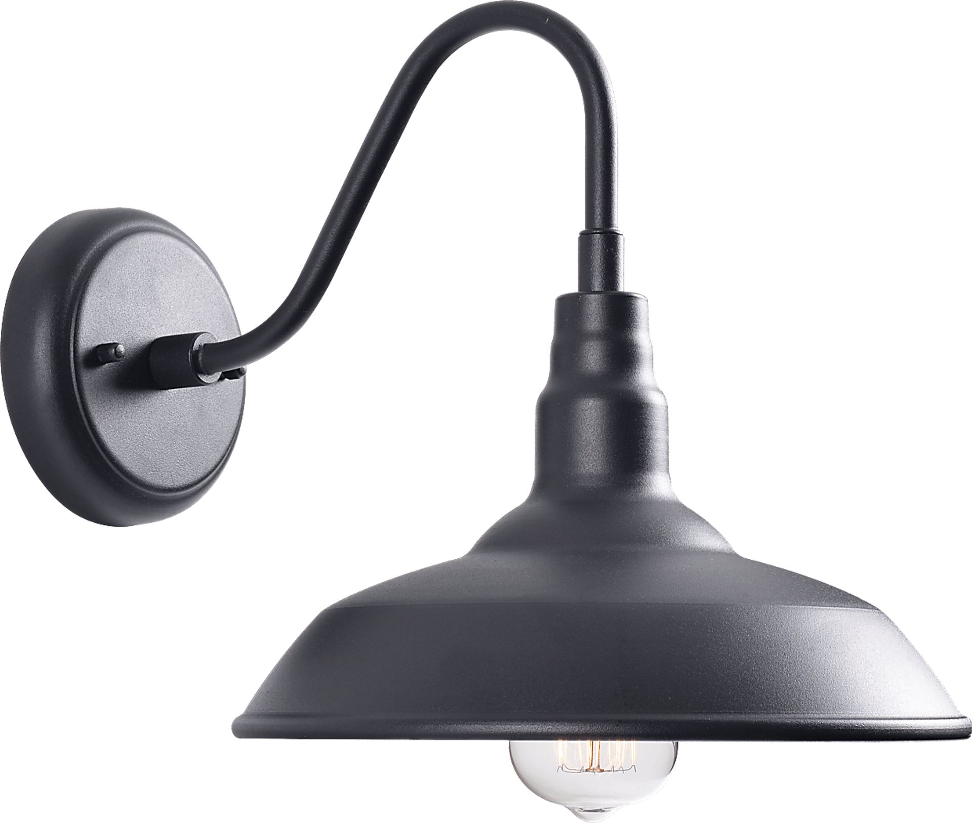 Nogales Black Outdoor Small Wall Sconce - Image 1