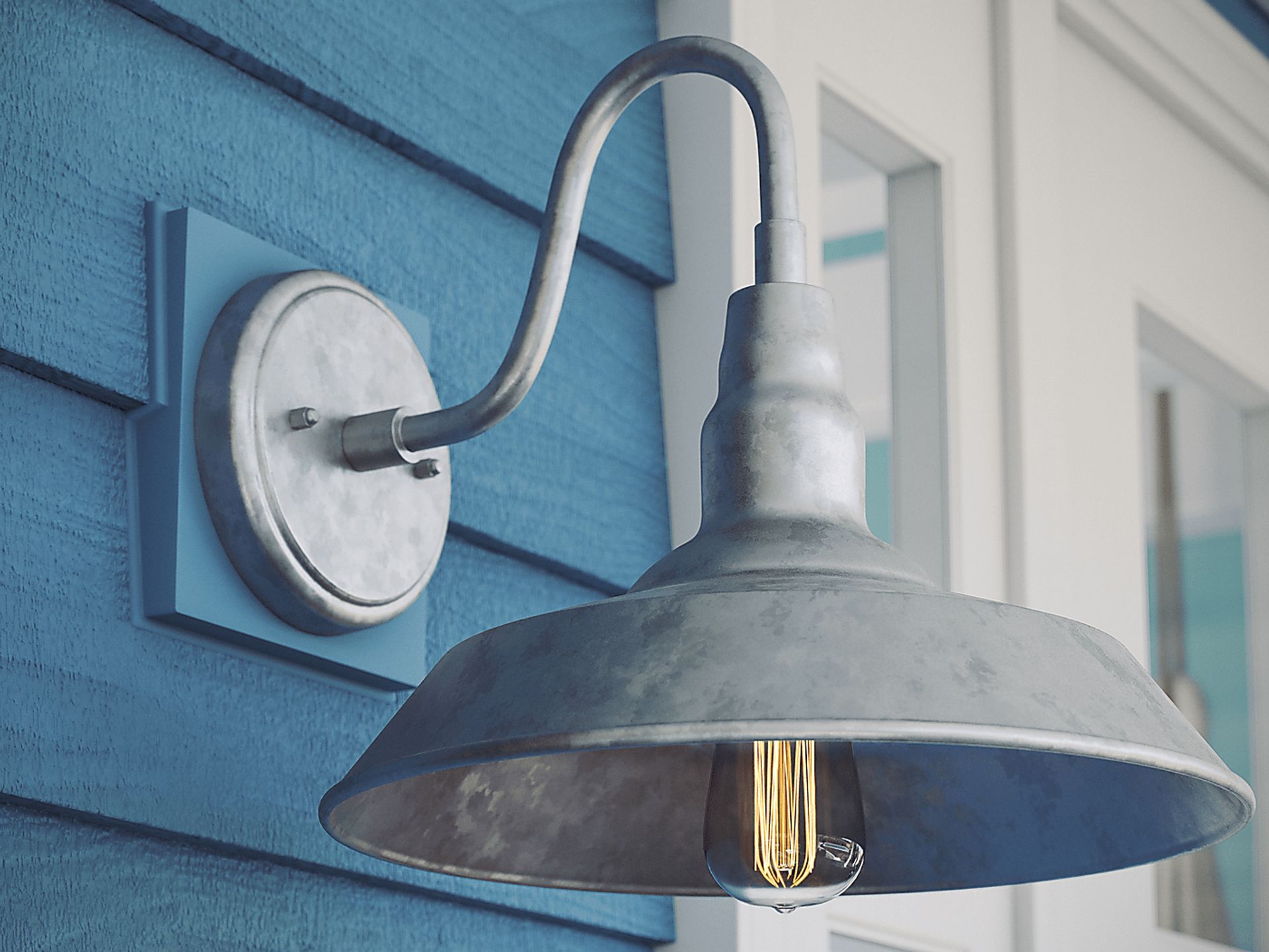 Nogales Silver Outdoor Large Wall Sconce - Image 6