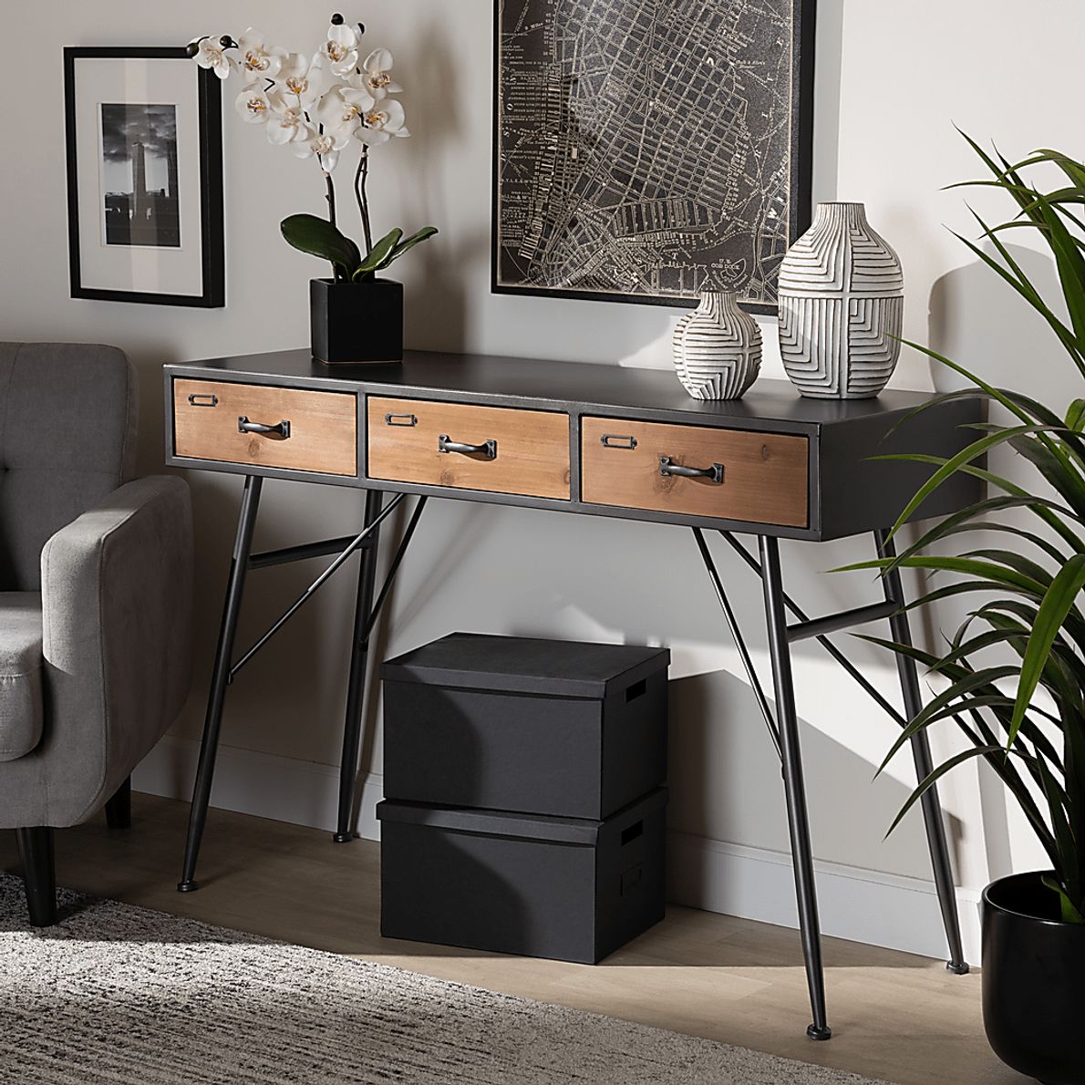 Nohe Brown Sofa Table