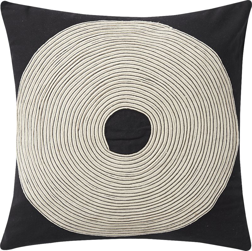 Noir Black Accent Pillow