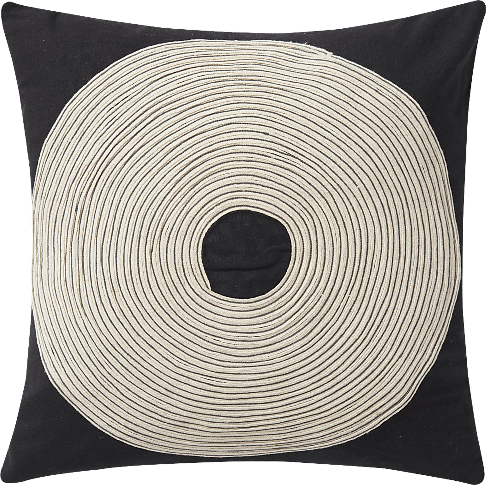 Noir Black Accent Pillow