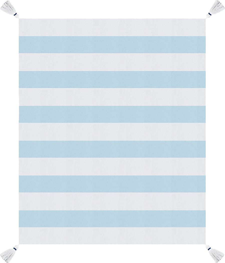 Nokodes Light Blue Throw Blanket