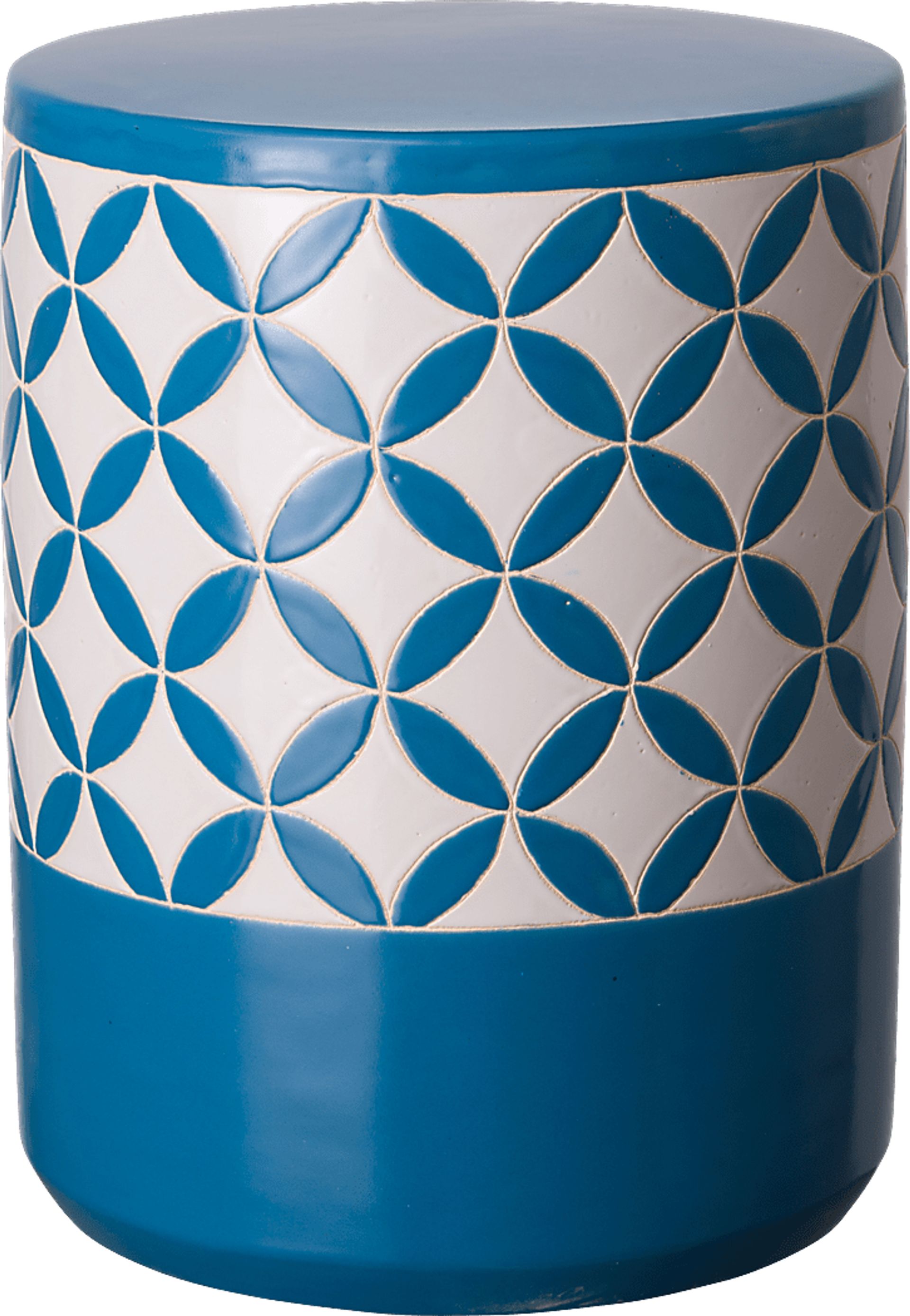 Nolstead Blue Outdoor Stool - Image 1