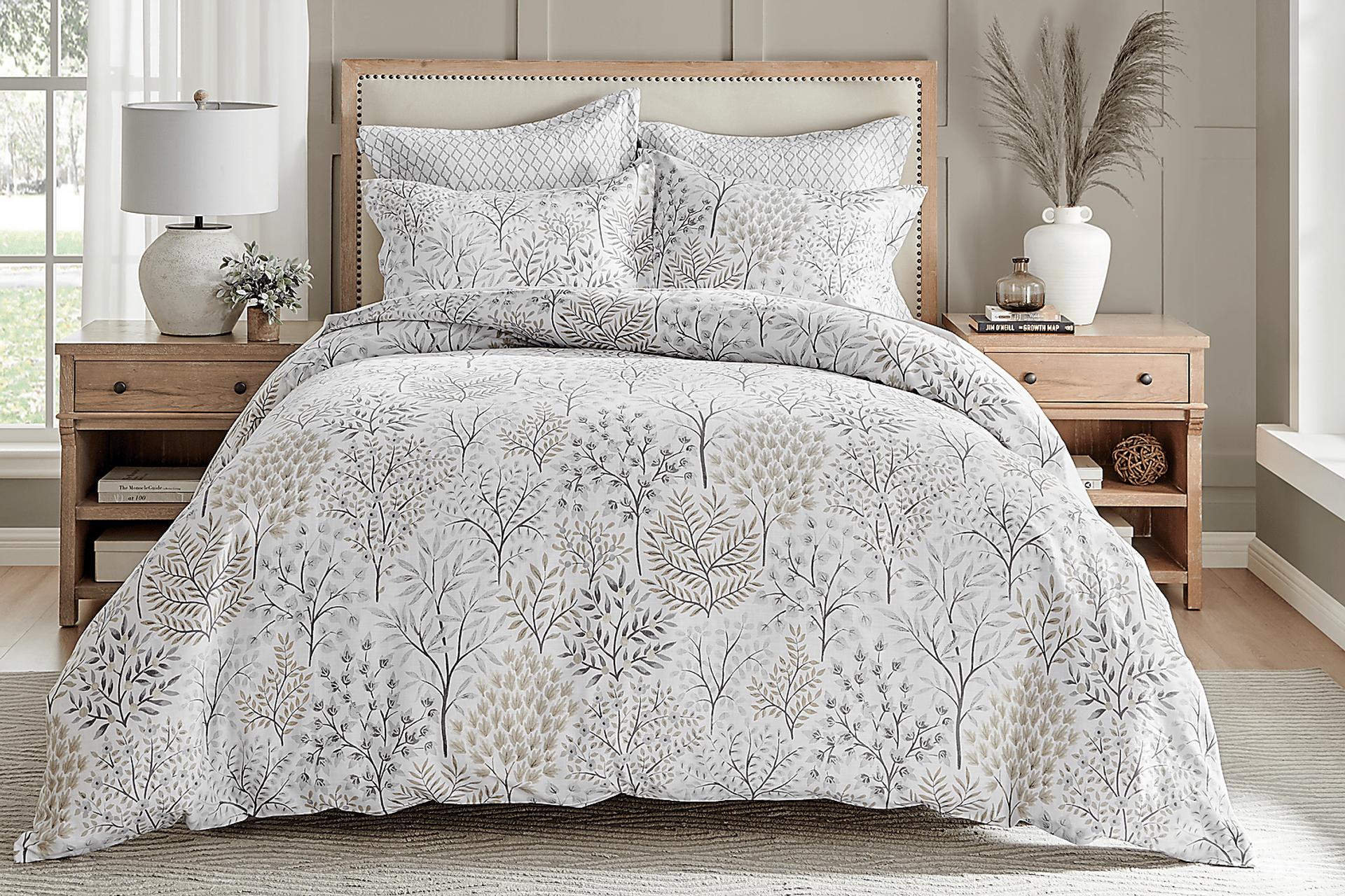 Nomalu Cream 3 Pc Full/Queen Duvet Cover Set