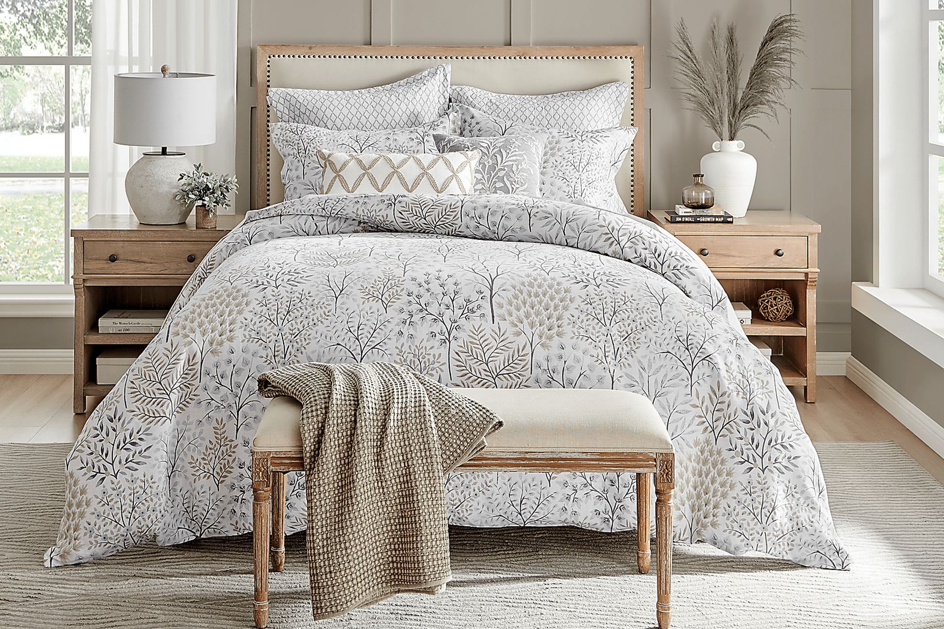 Nomalu Cream 3 Pc King Comforter Set - Image 2