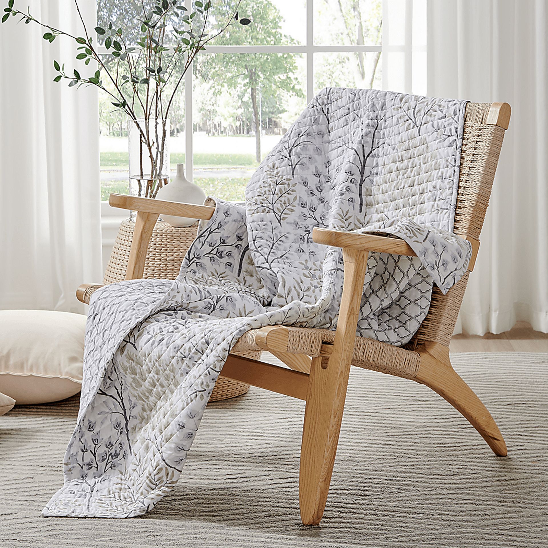 Nomalu Cream Throw Blanket - Image 2