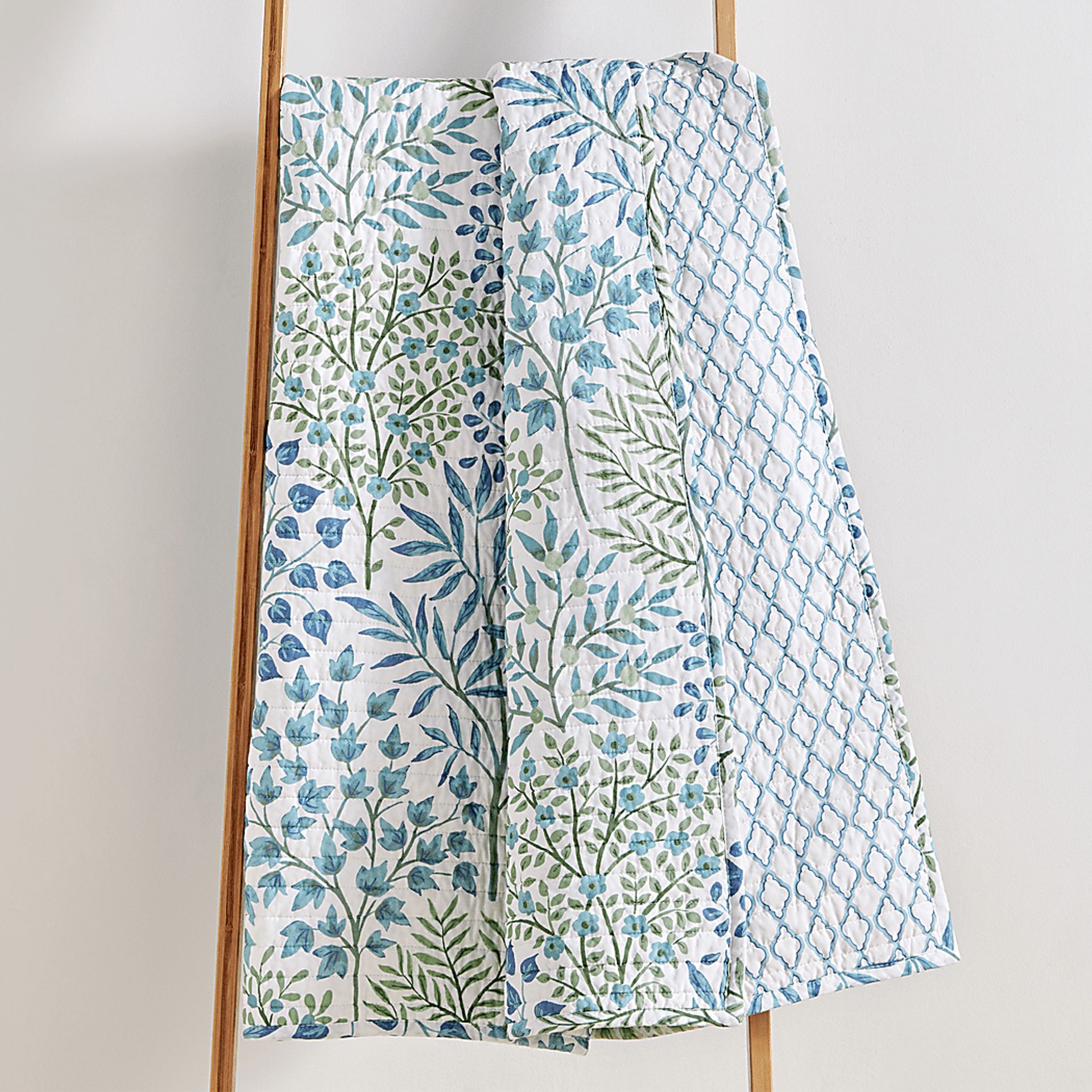 Nomalu Green Quilted Throw Blanket - Image 4