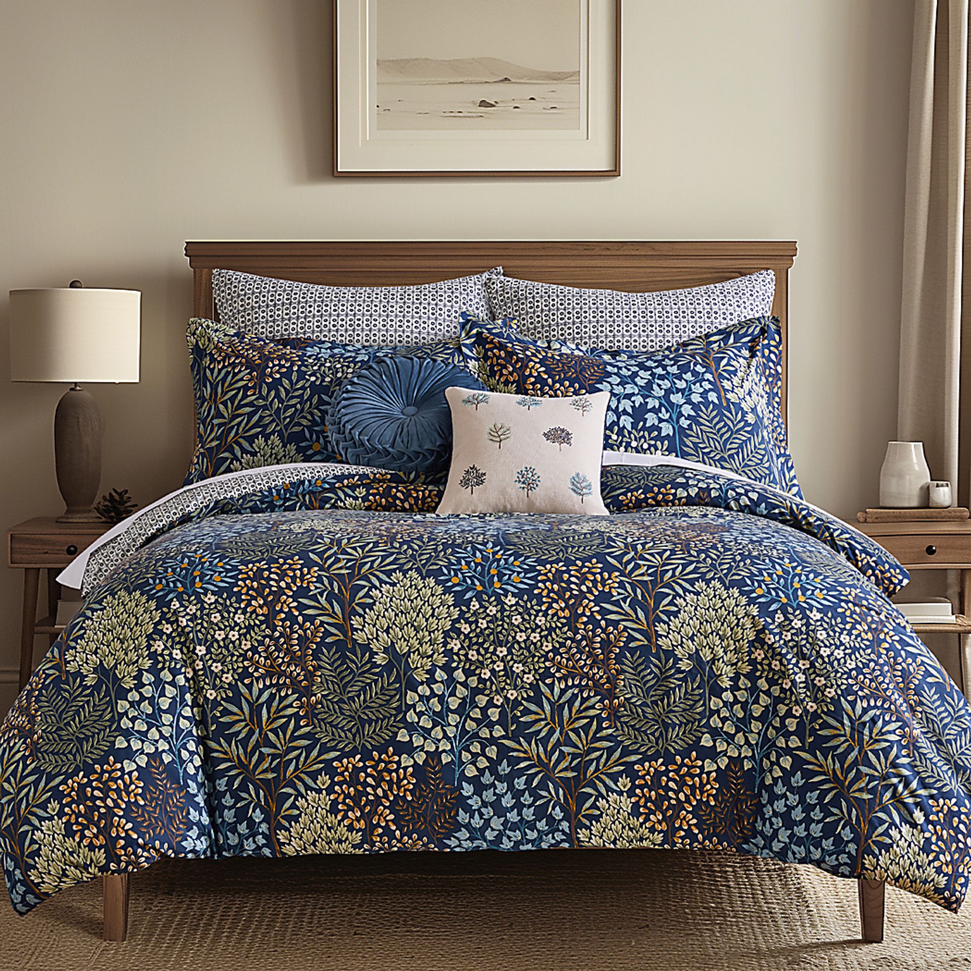 Nomalu Navy 3 Pc King Comforter Set - Image 2