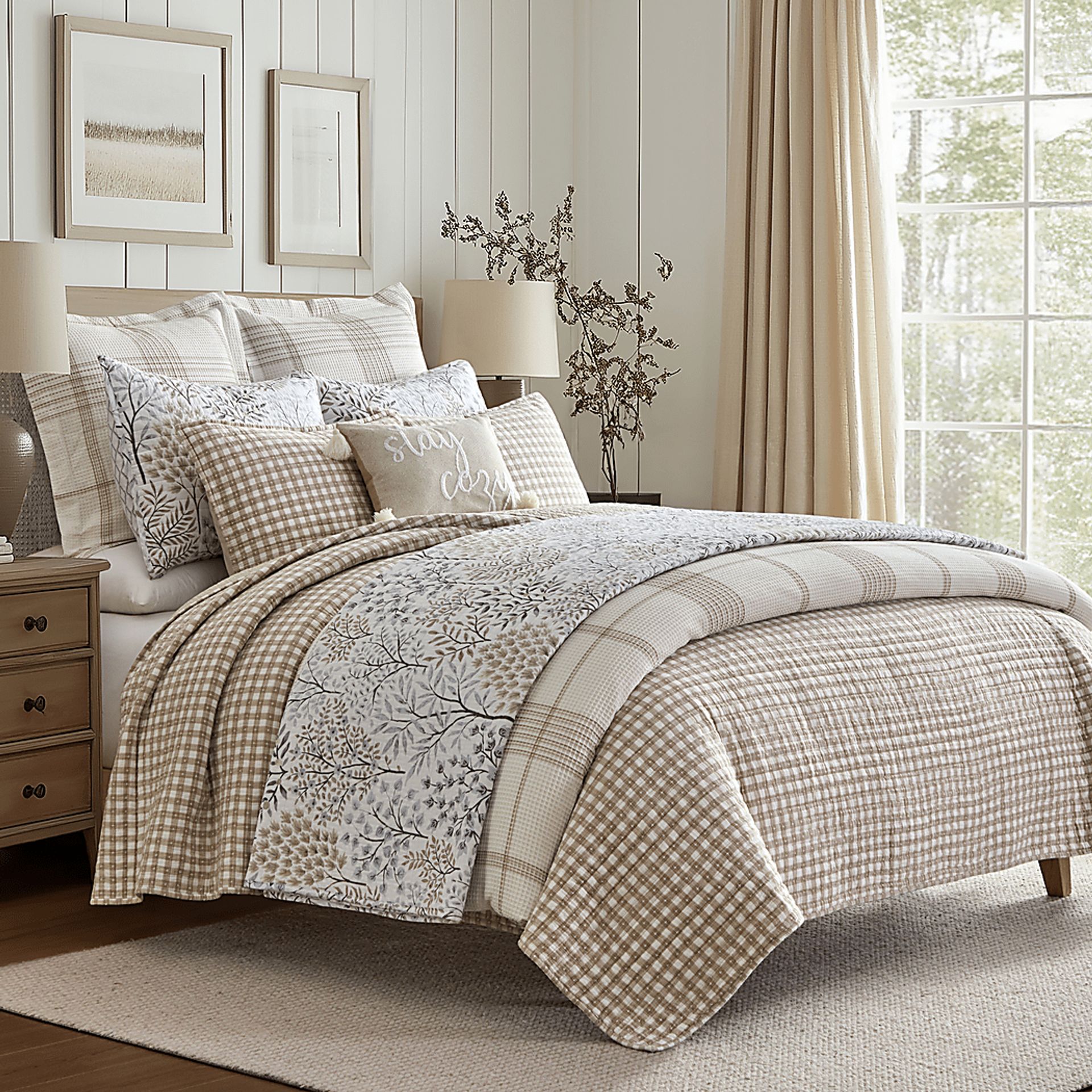 Nomalu White 2 Pc Twin/Twin XL Quilt Set - Image 4