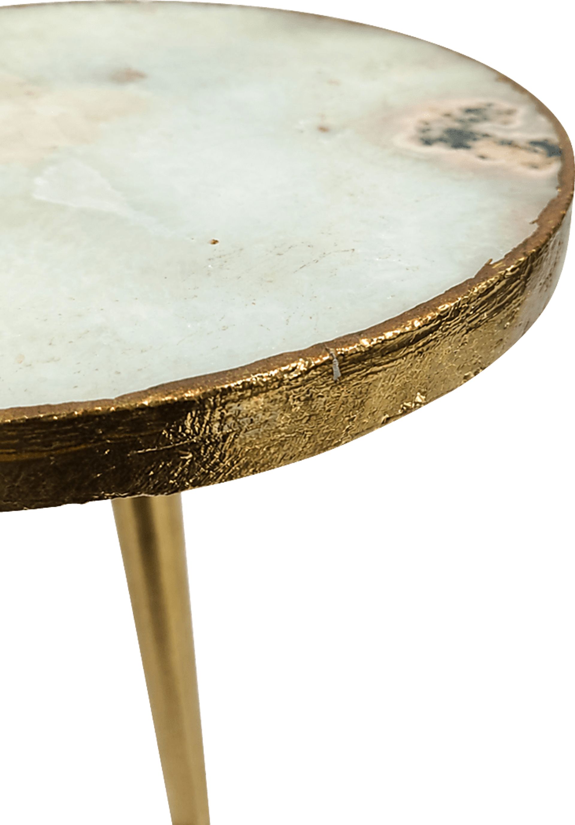 Nonci Gold/White Accent Table - Image 6
