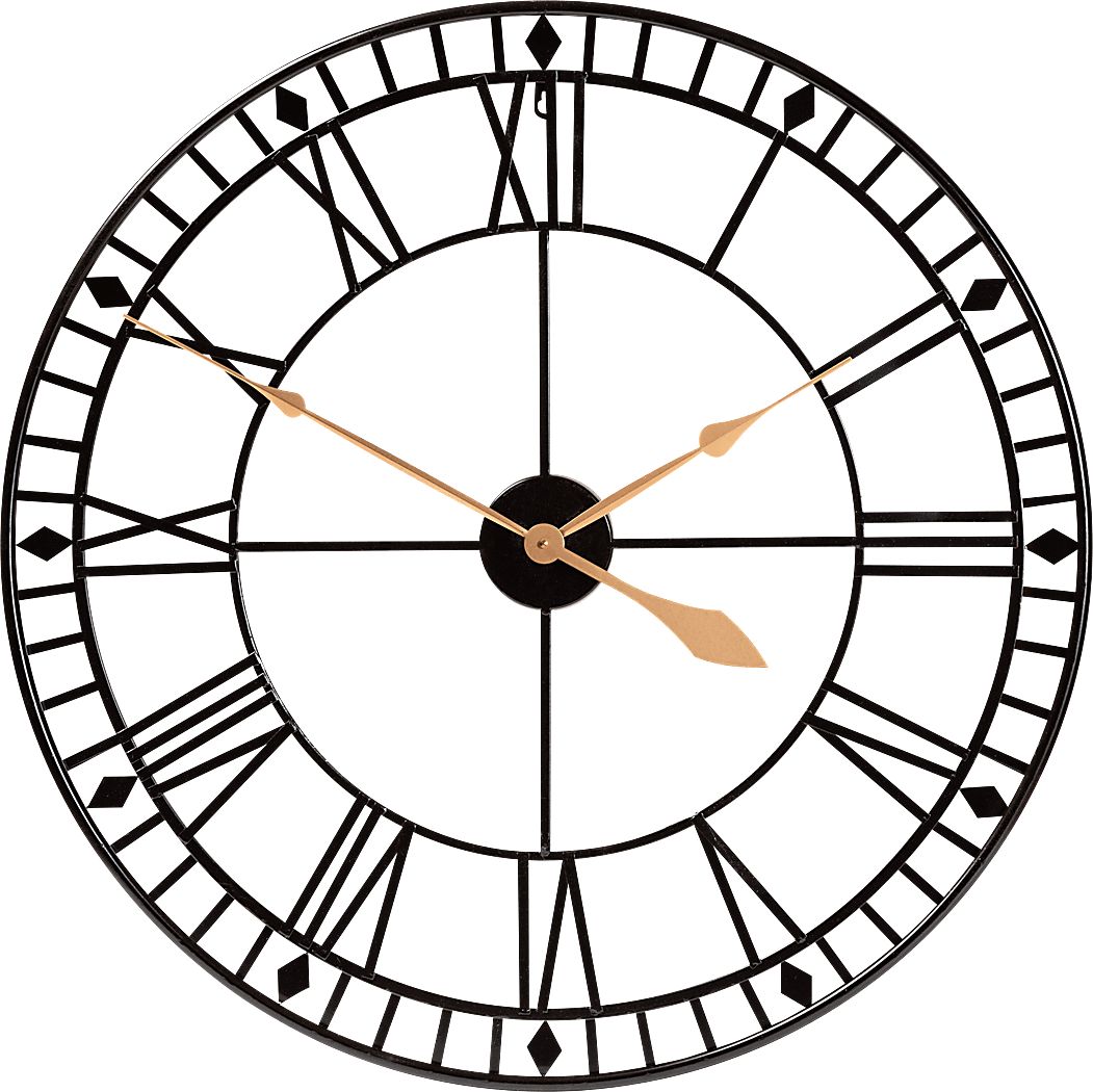 Nonie Gold Wall Clock