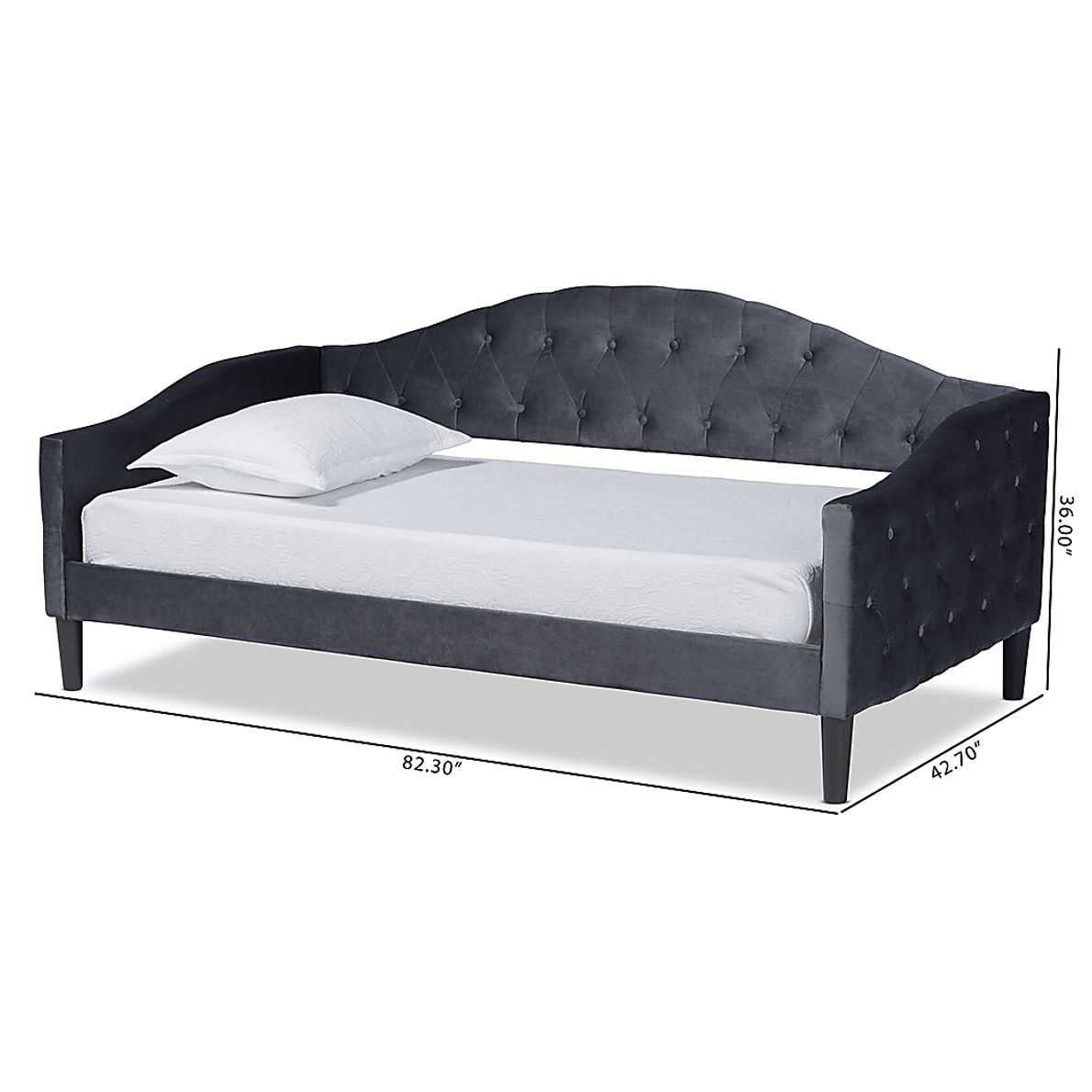 Noraleah Gray Twin Daybed