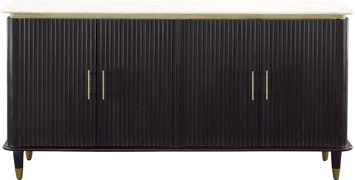 Noras Black Black,Colors Credenza | Rooms to Go