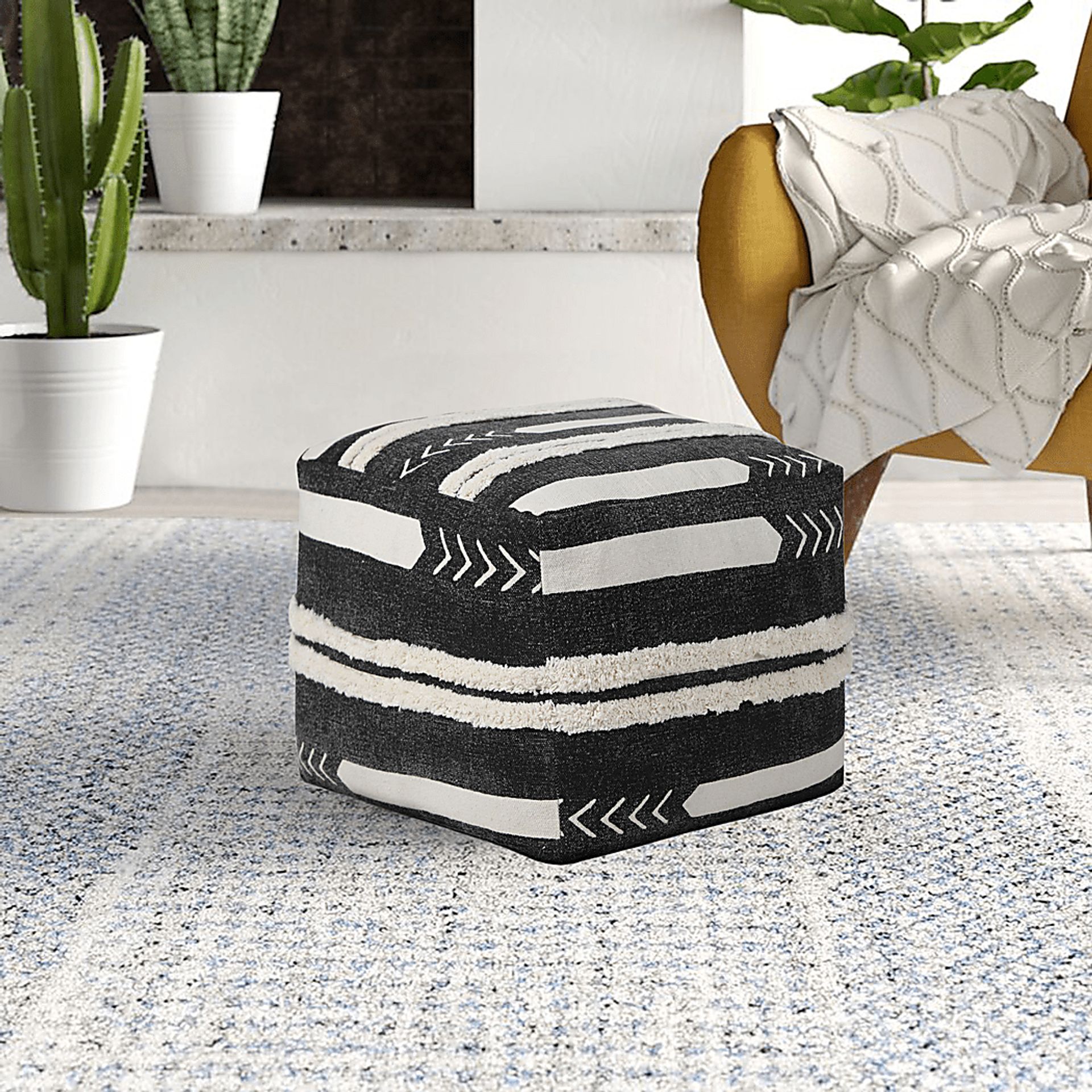 Norasen I Black Pouf - Image 2