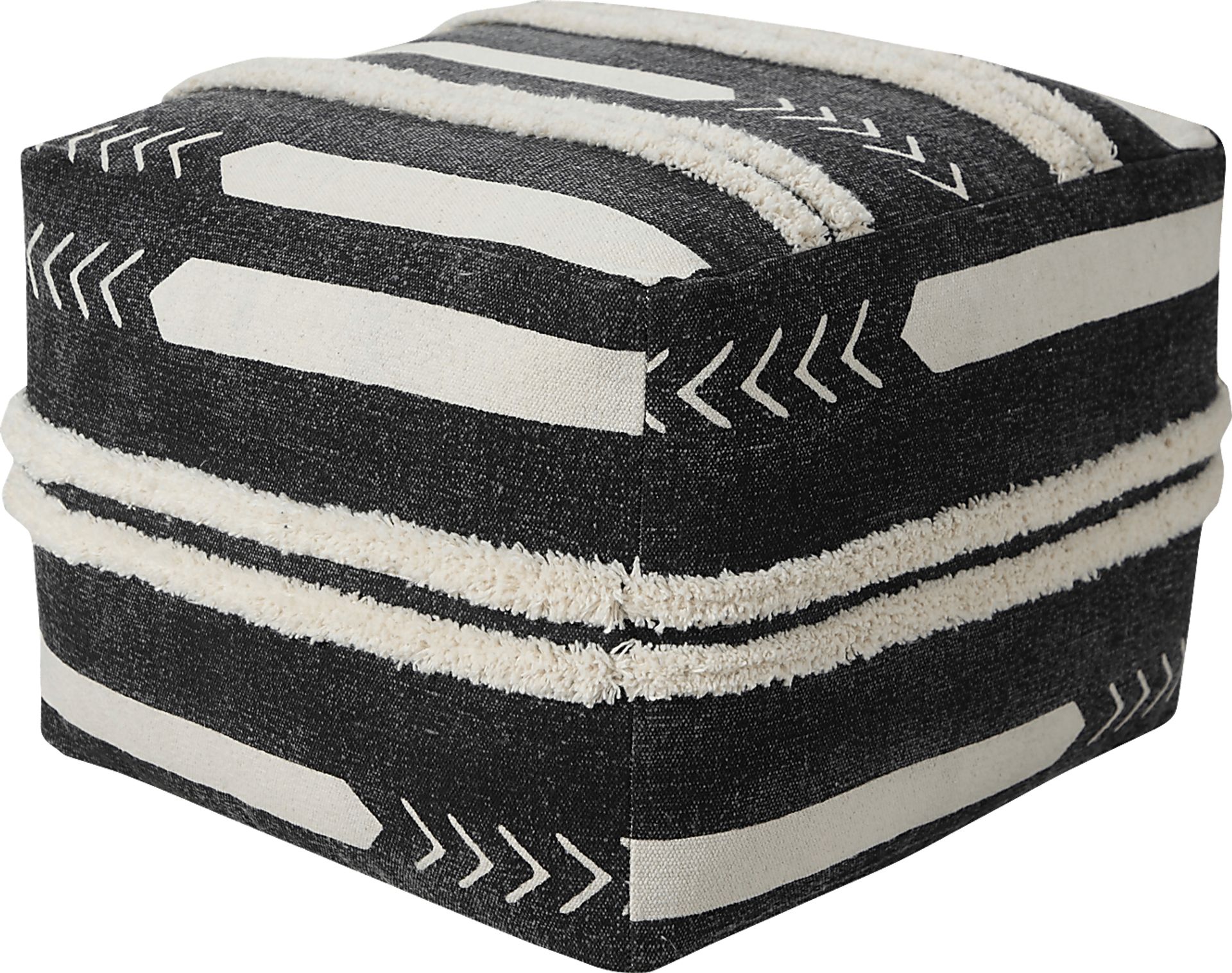 Norasen I Black Pouf - Image 1