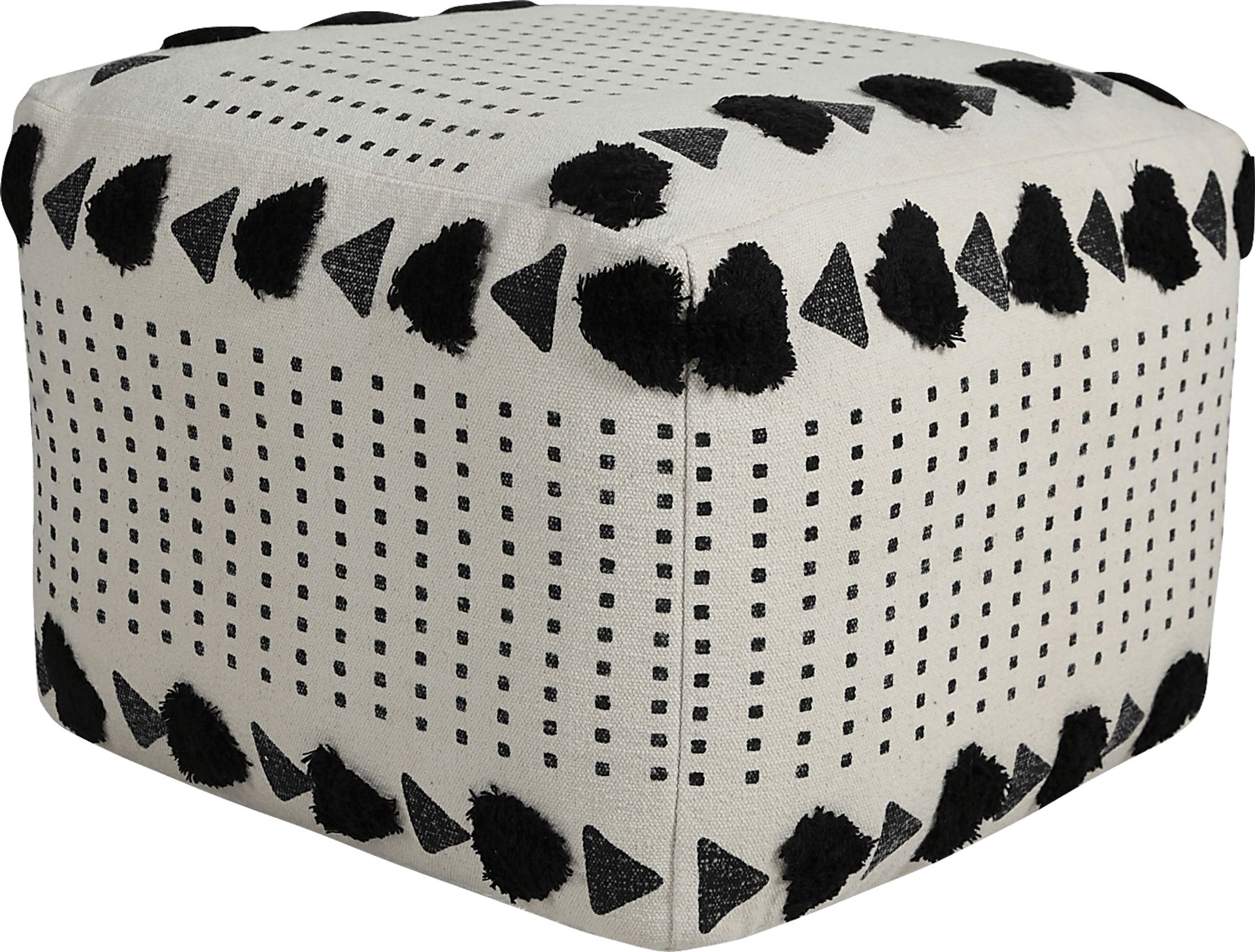 Norasen I Off White Pouf - Image 1