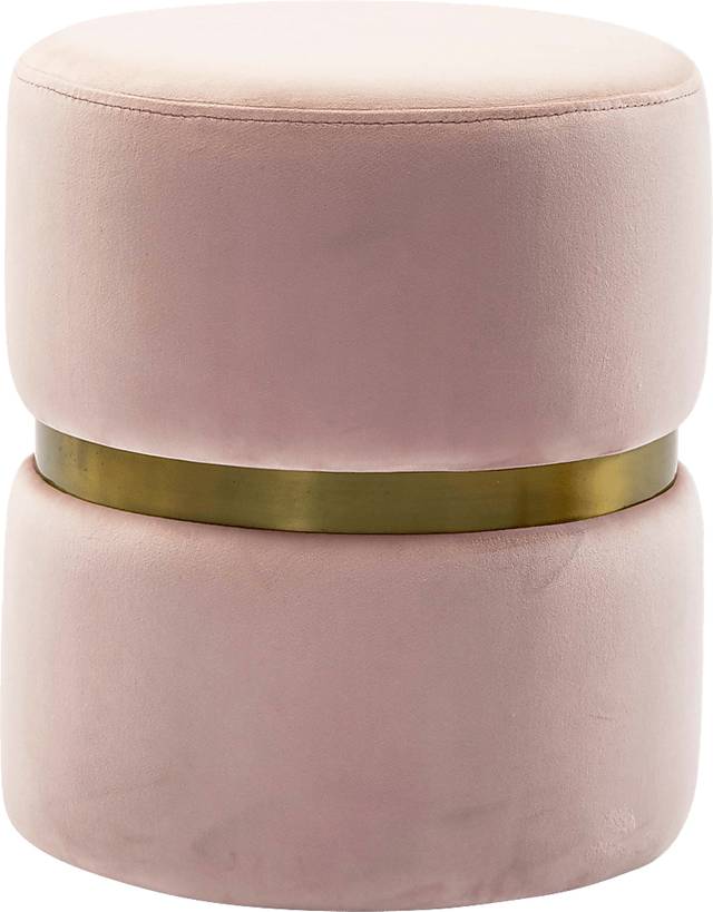 Norban Pink Blush Ottoman - Thumbnail - Image 1