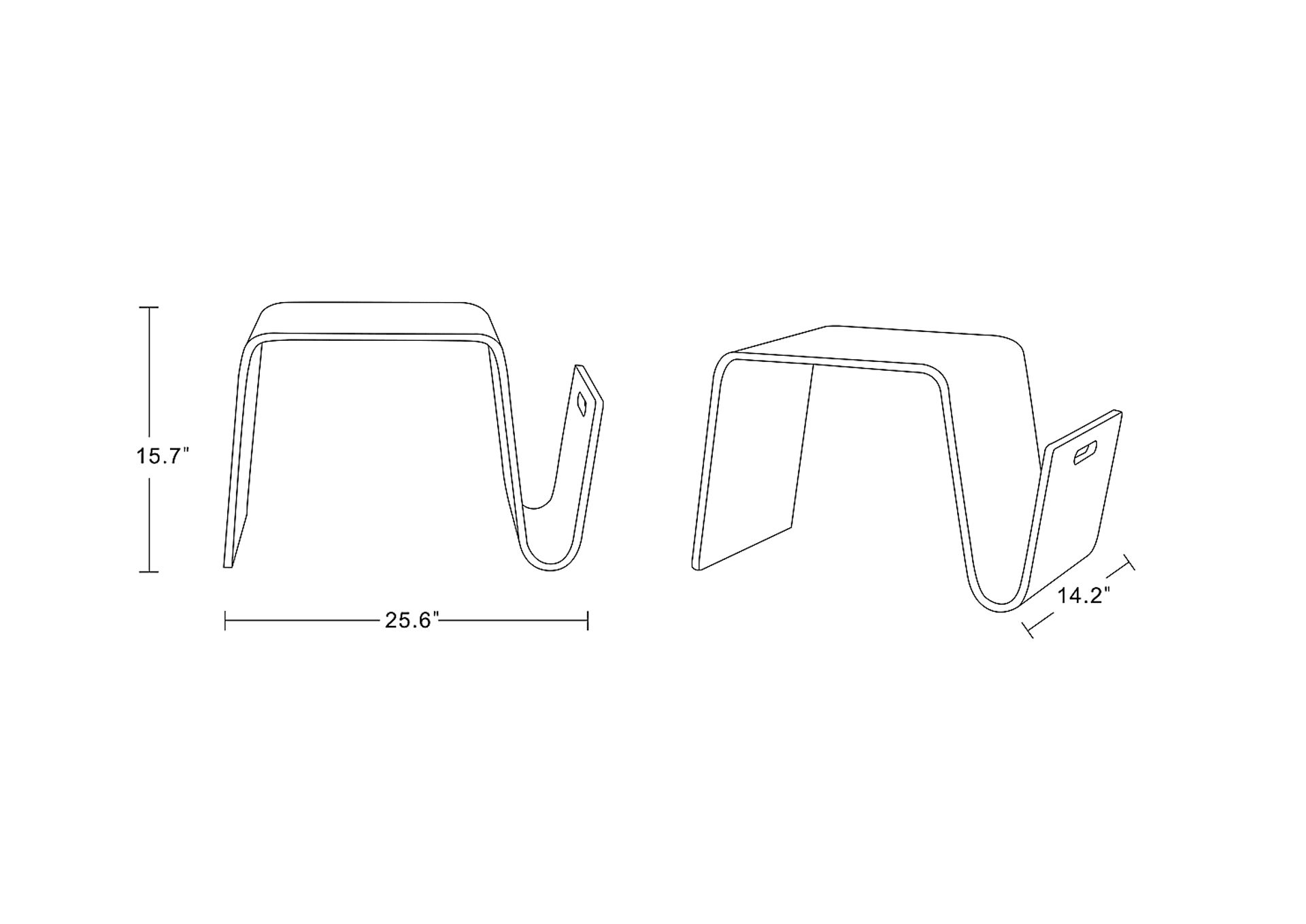 Norbury Brown End Table - Image 5