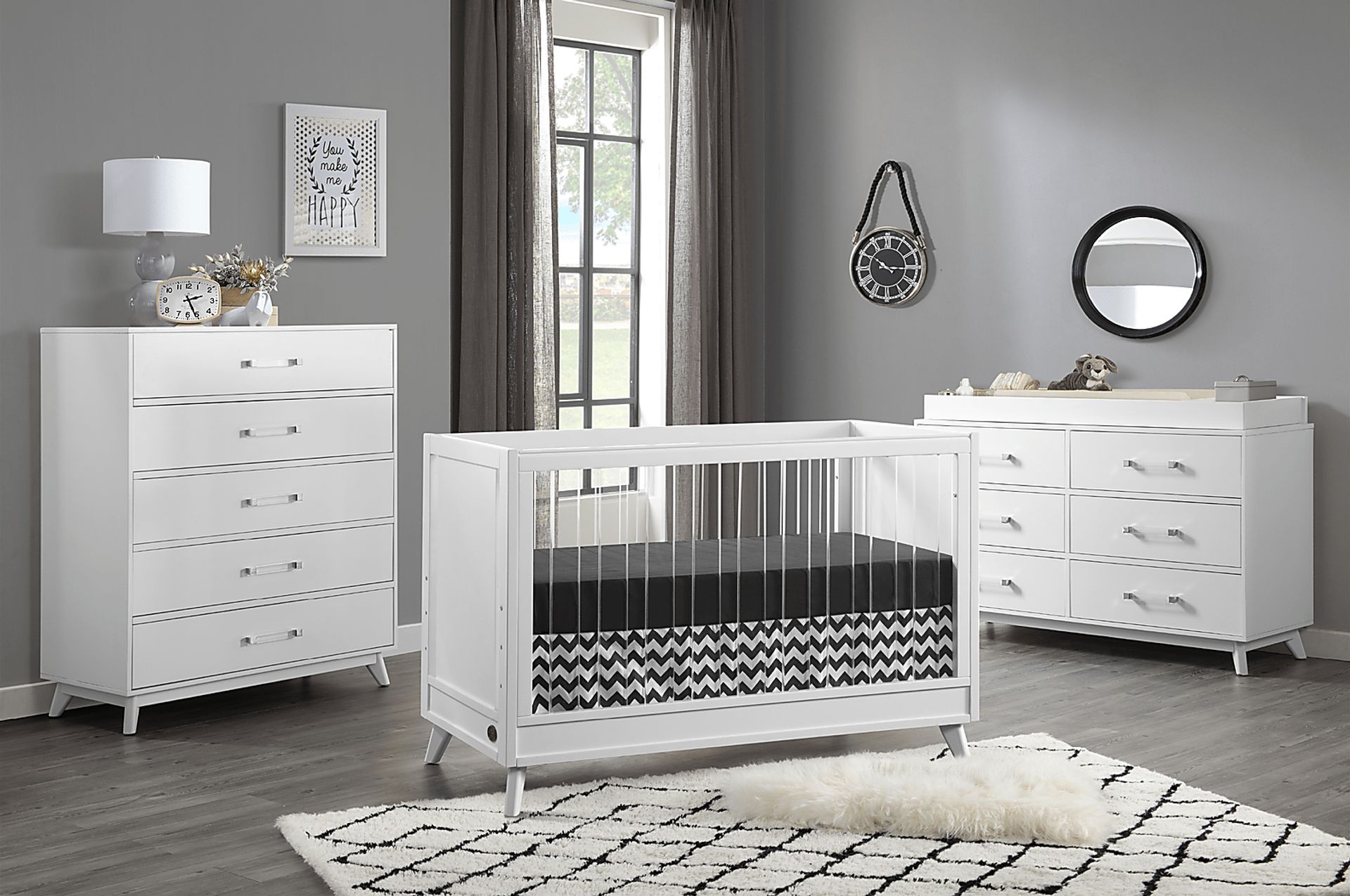 Norbury White Convertible Crib - Image 5