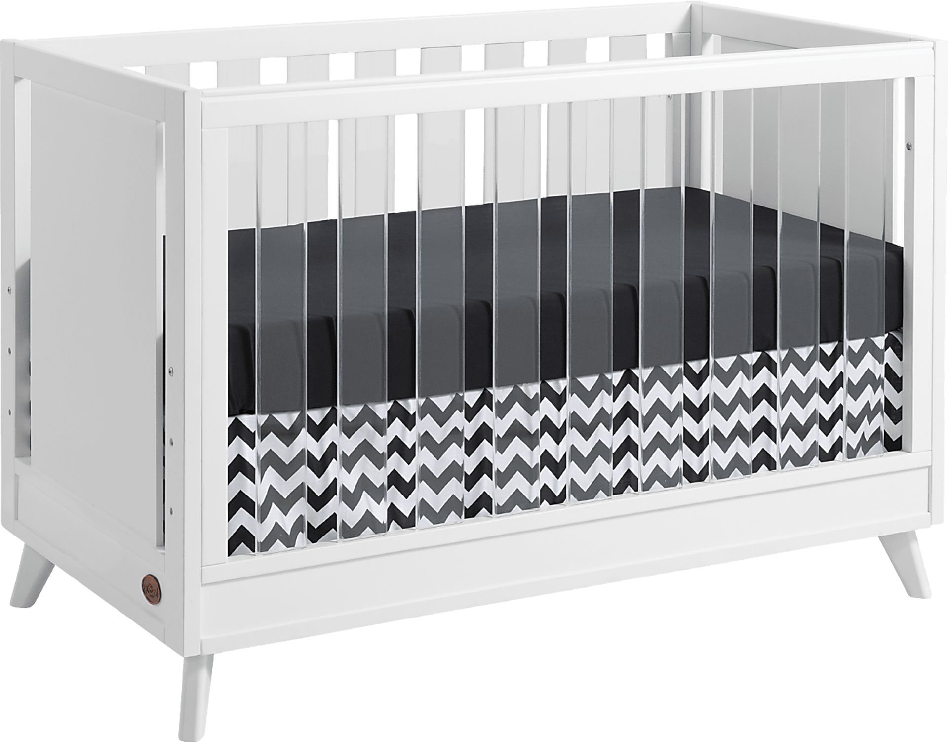 Norbury White Convertible Crib - Image 1