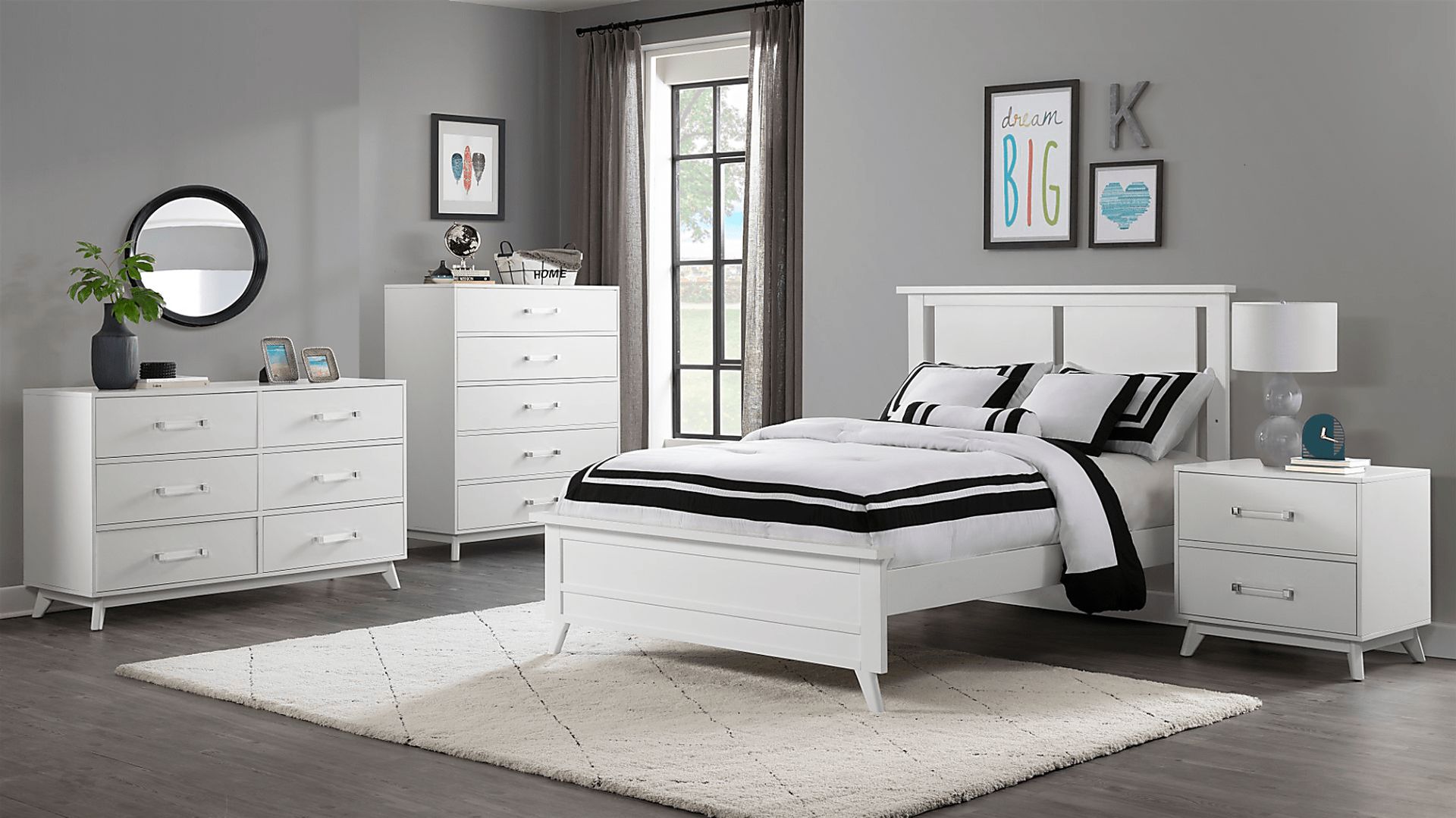 Norbury White Nightstand - Image 3