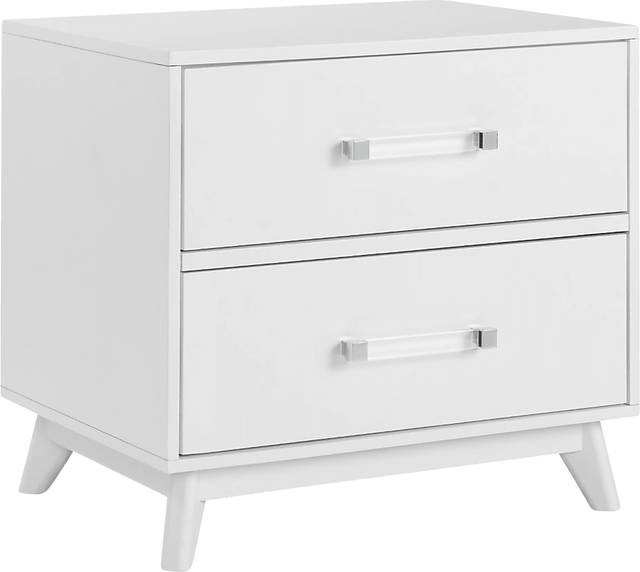 Norbury White Nightstand - Thumbnail - Image 1