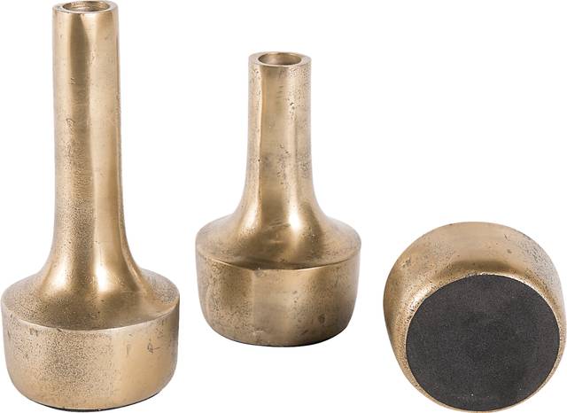 Norcrest Gold Vase, Set of 3 - Thumbnail - Image 2