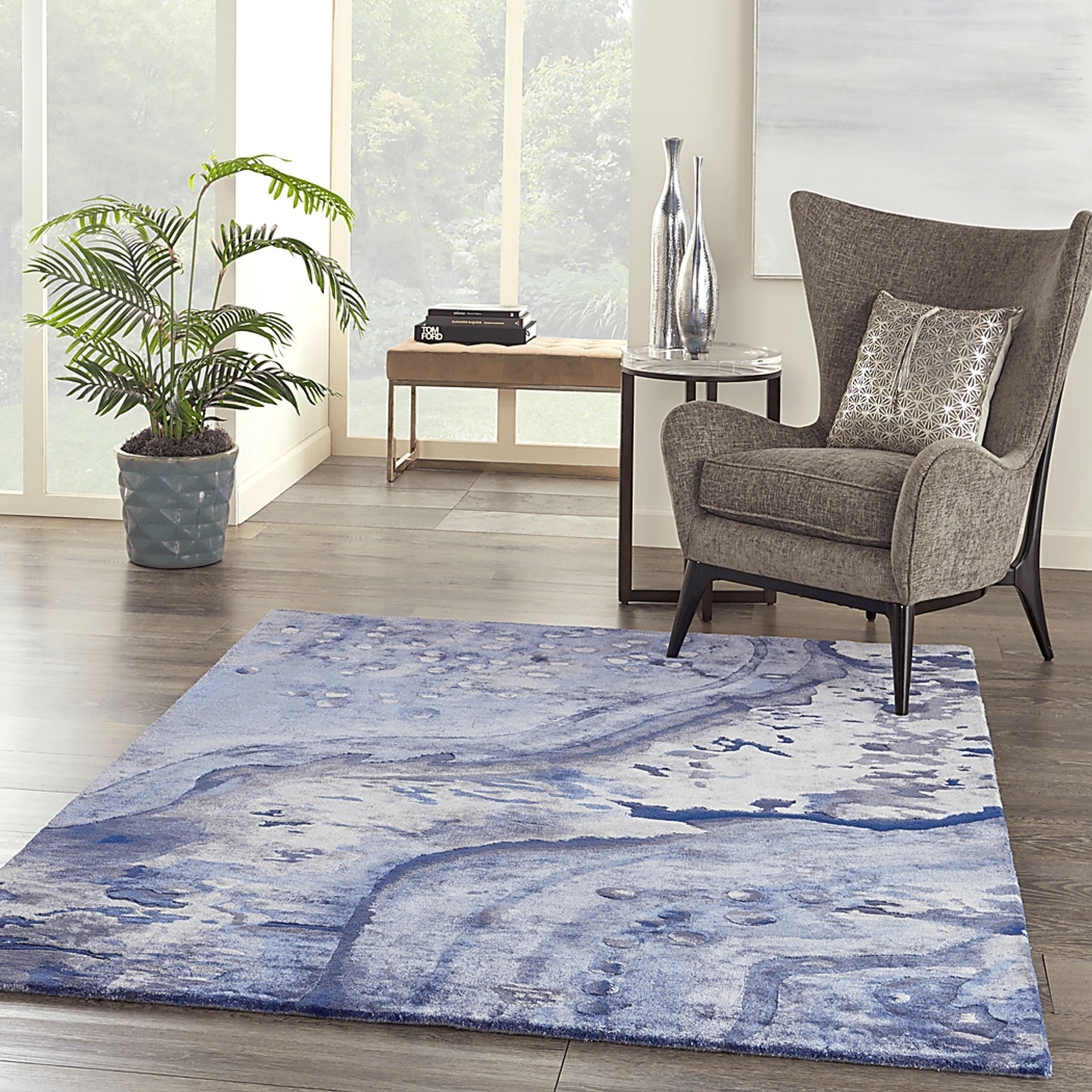 Noreo Blue 5'6 x 7'5 Rug - Image 7