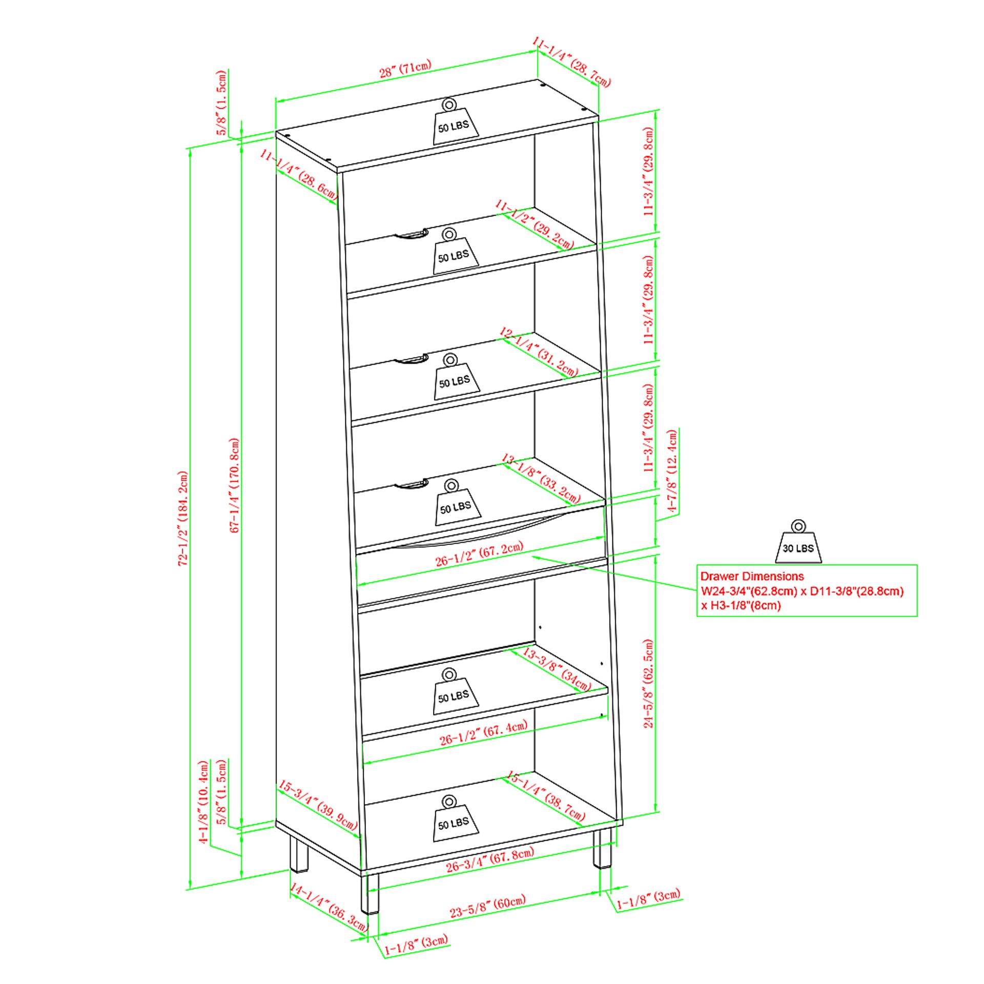 Norhill Walnut Bookcase - Image 4