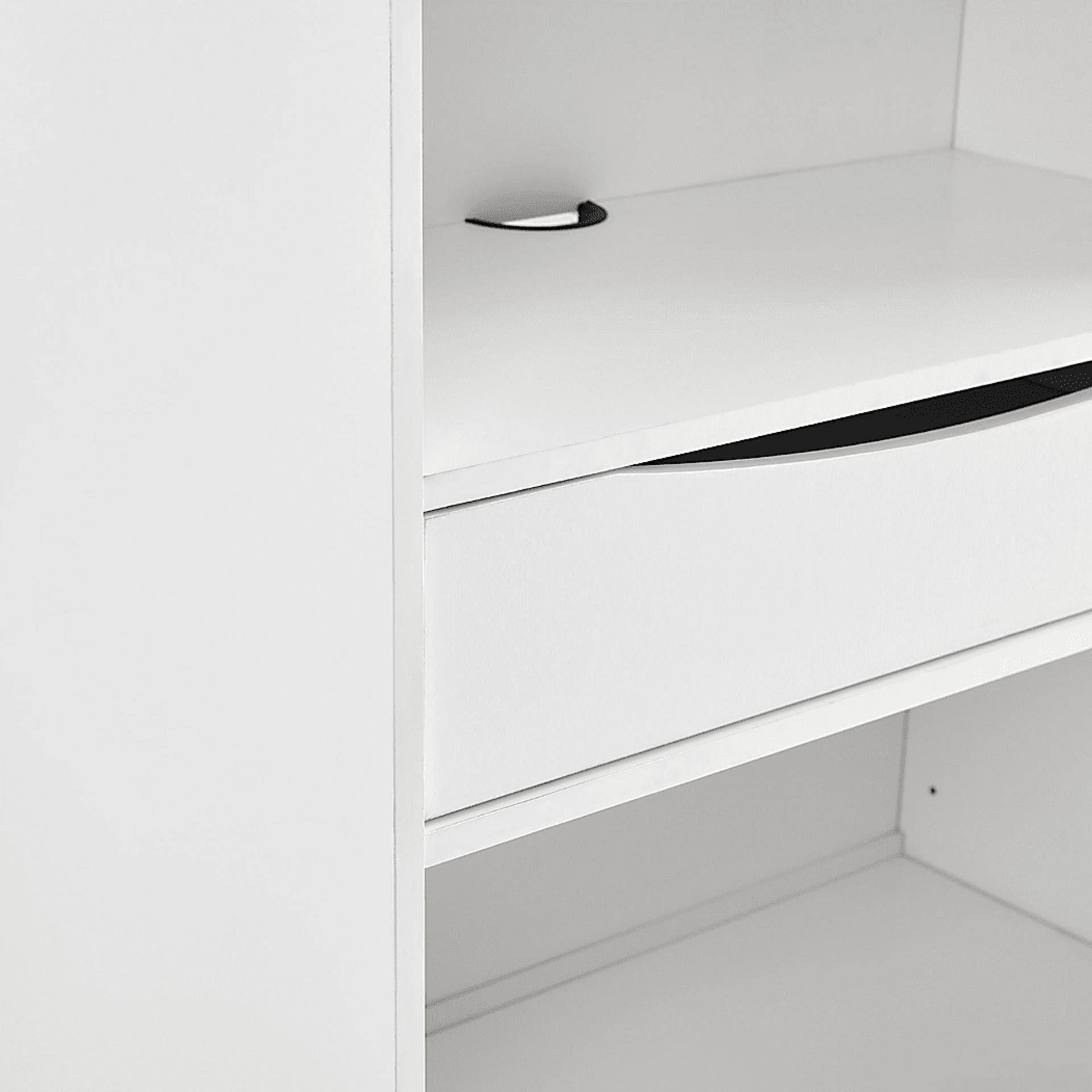 Norhill White Bookcase - Image 3
