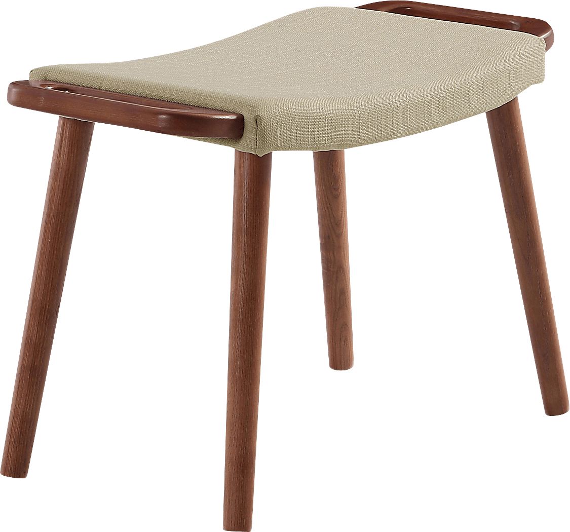 Noriton Beige Accent Ottoman