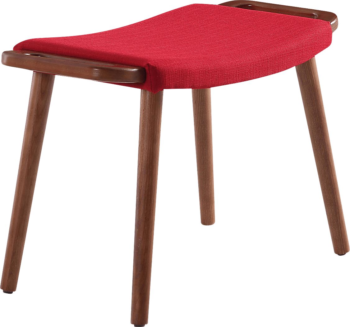 Noriton Red Accent Ottoman