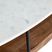 Norkota White Oval Cocktail Table